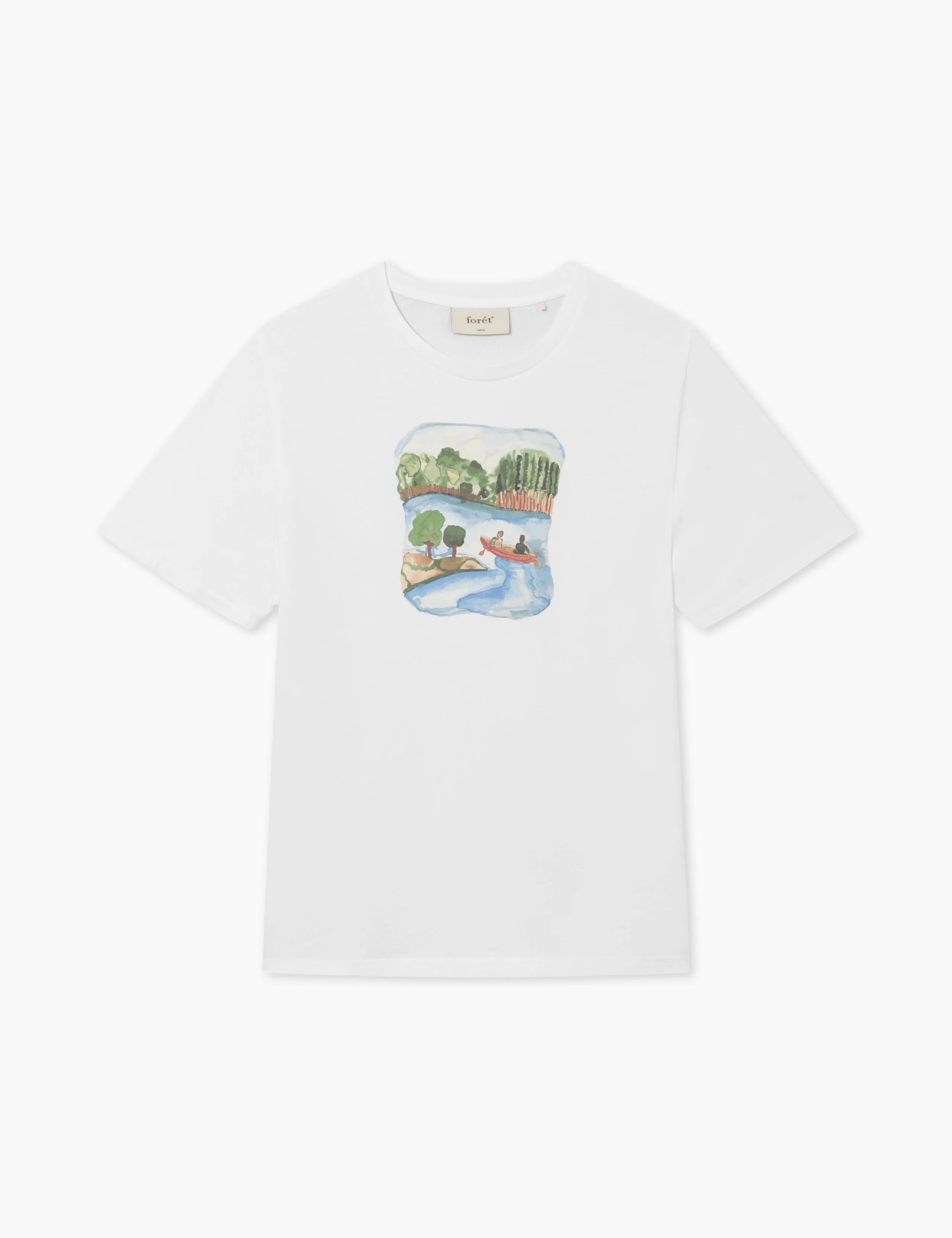 CANOE T-SHIRT - WHITE sold by Foret