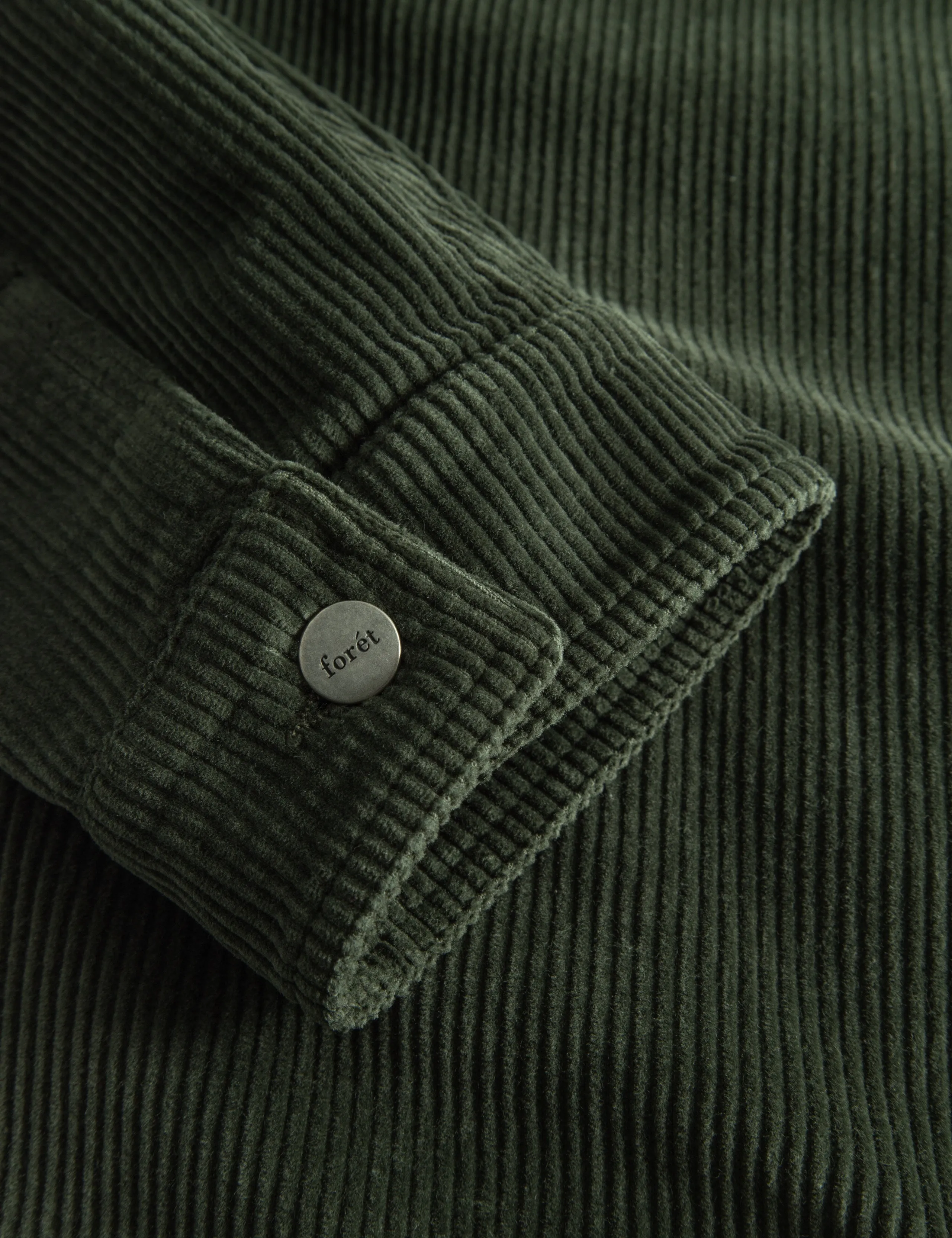 ROWAN OVERSHIRT - DARK MOSS CORDUROY sold by Foret product image thumbnail 5