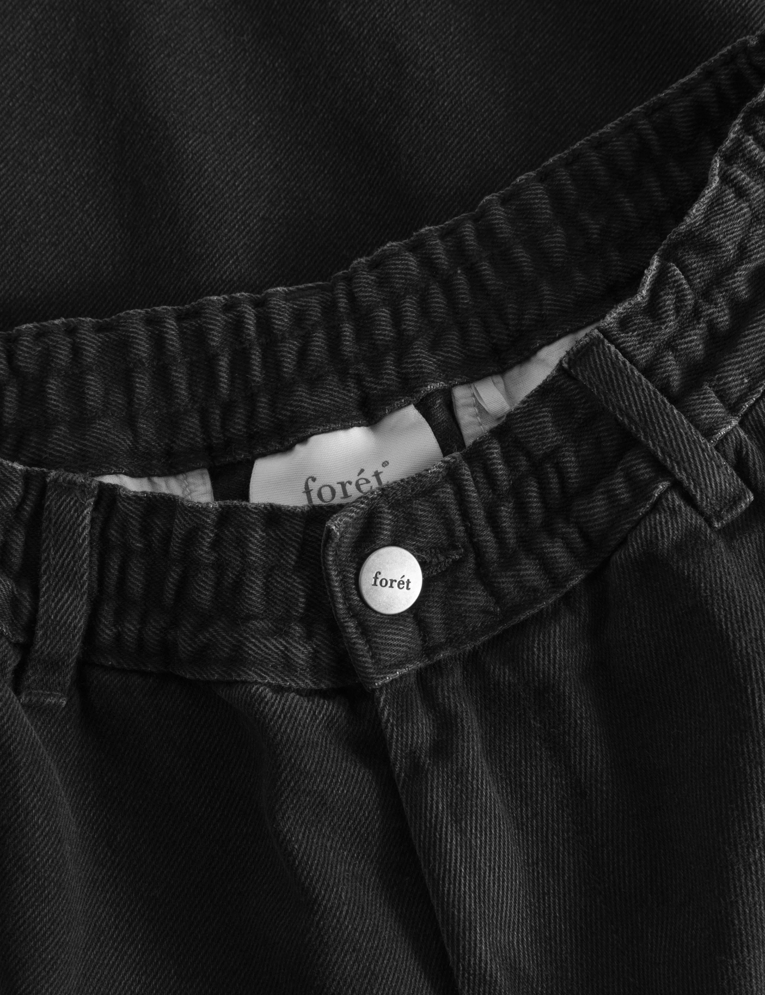 CLAY PANTS - WASHED BLACK DENIM sold by Foret product image thumbnail 5