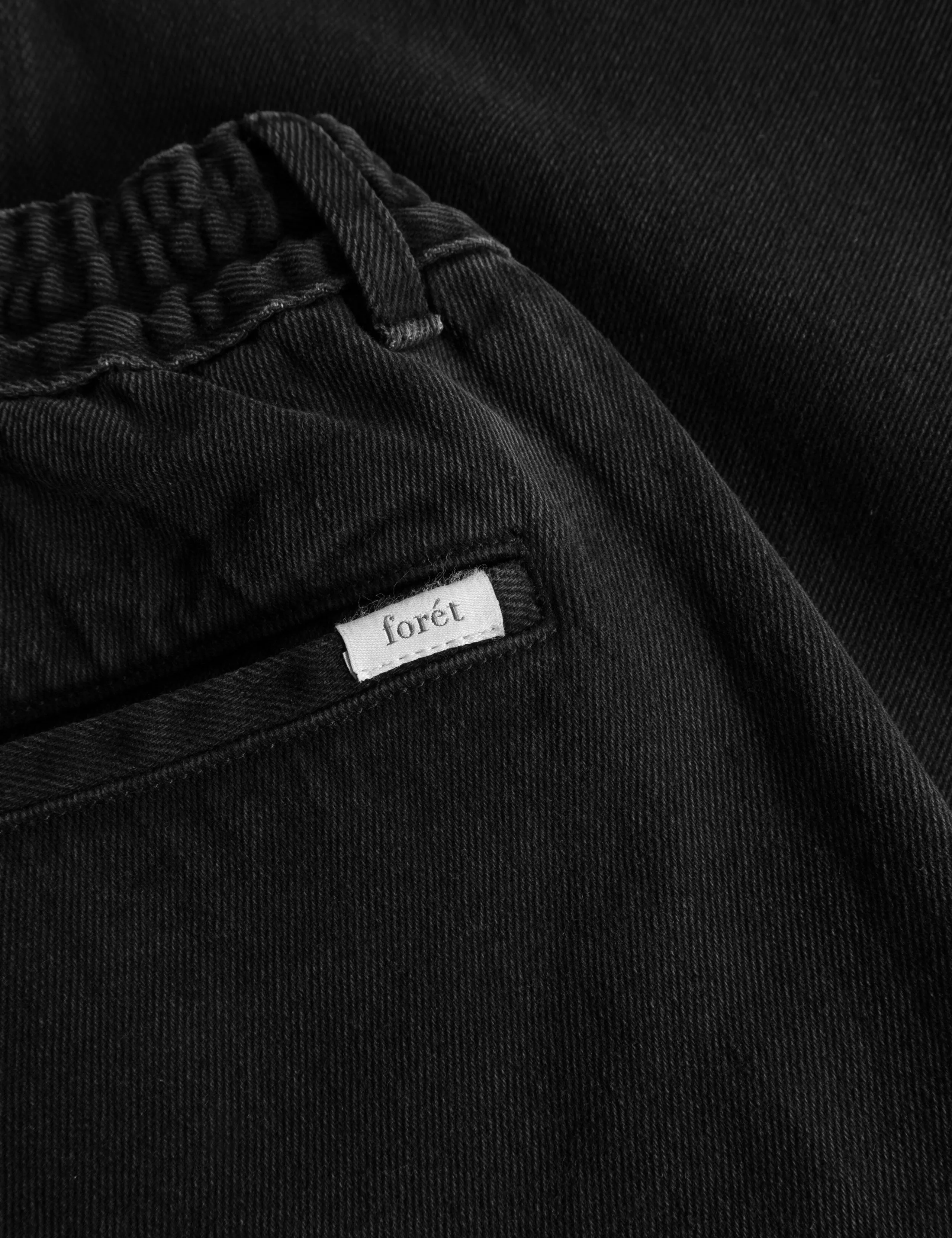 CLAY PANTS - WASHED BLACK DENIM sold by Foret product image thumbnail 4