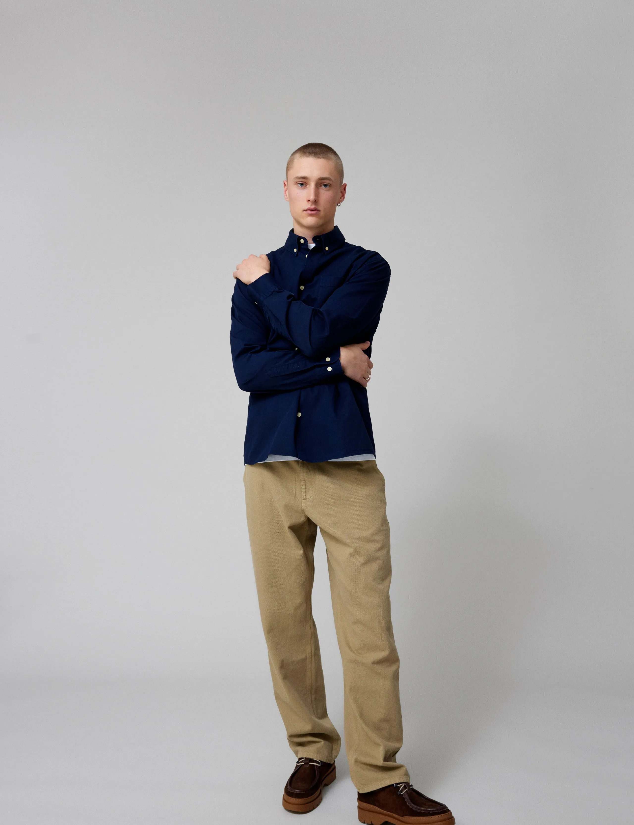 CAMP LIGHT TWILL SHIRT - NAVY sold by Foret product image thumbnail 3