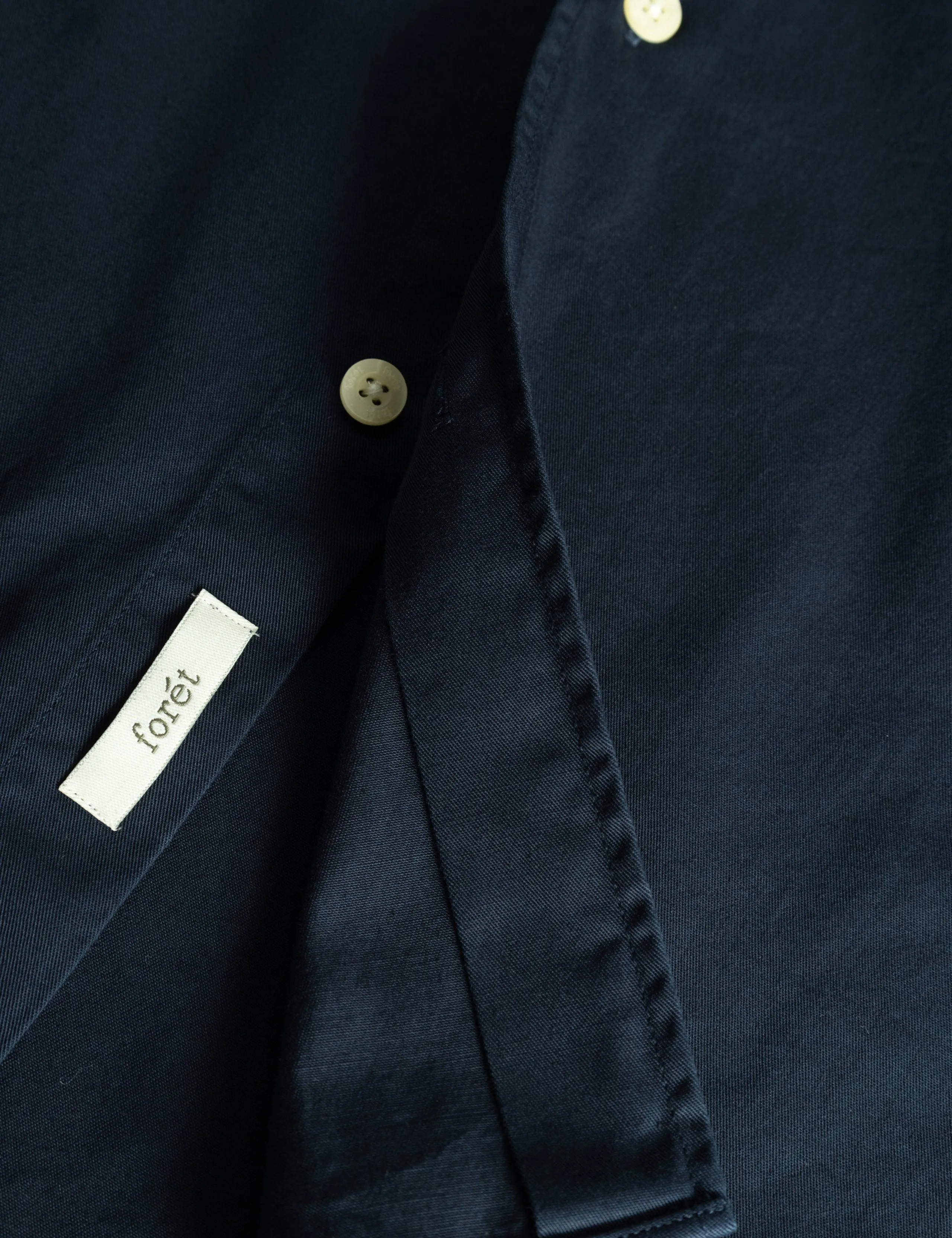 CAMP LIGHT TWILL SHIRT - NAVY sold by Foret product image thumbnail 4