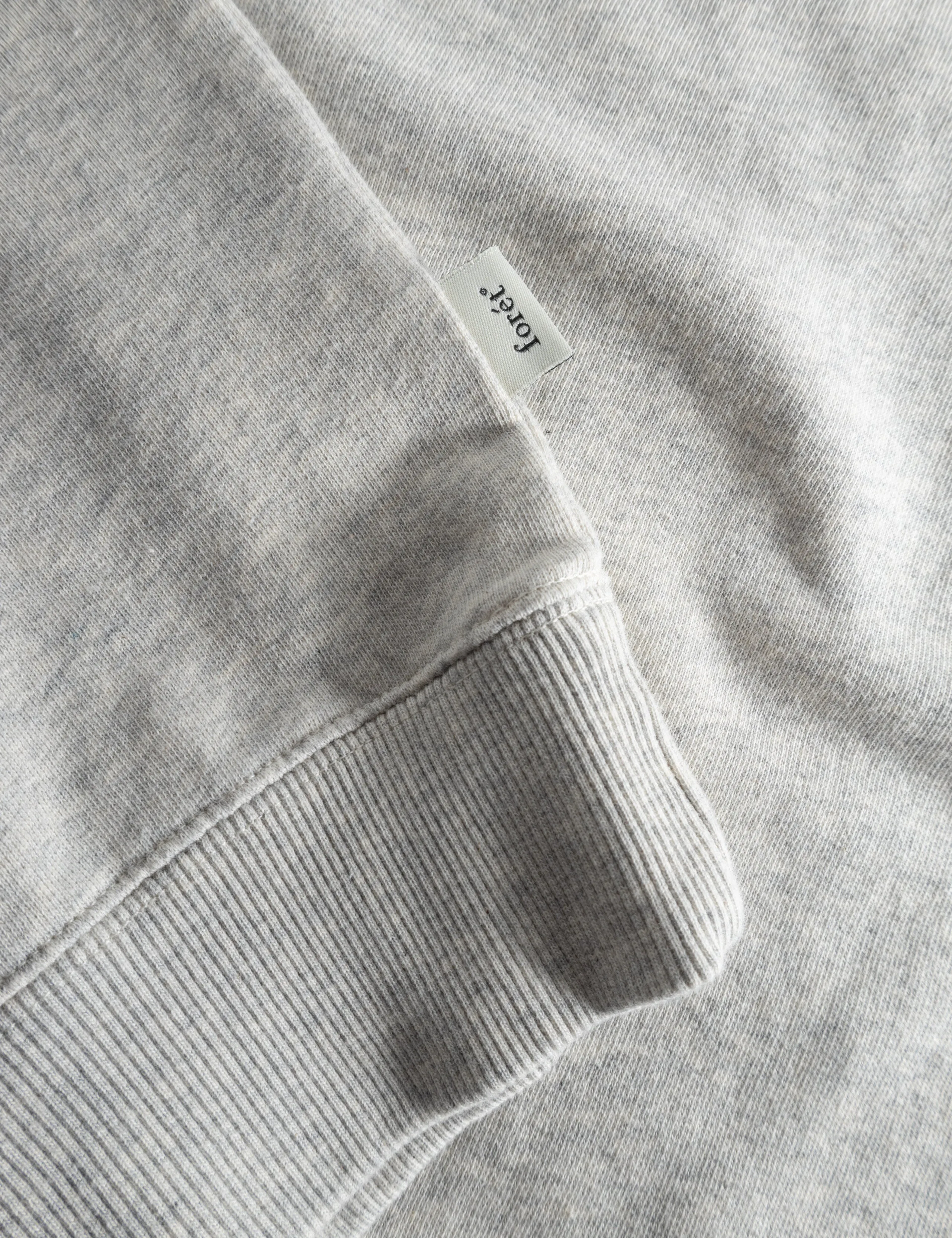 OCEAN SWEATSHIRT - SNOW MELANGÉ/GREEN sold by Foret product image thumbnail 5