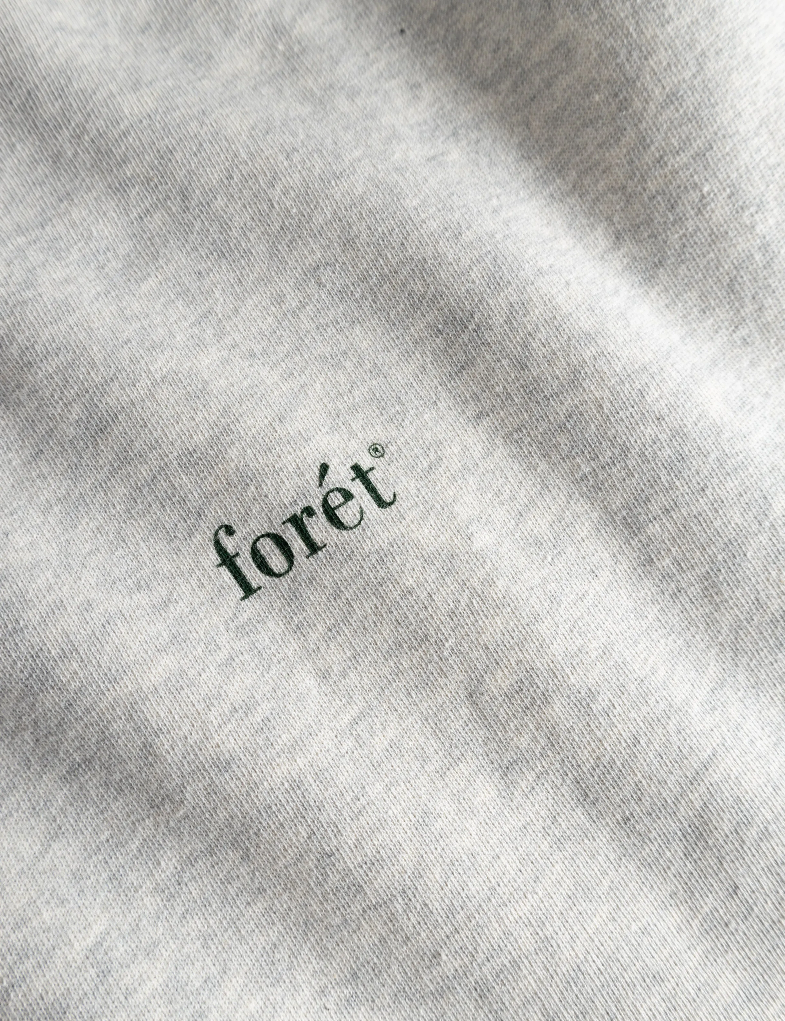 OCEAN SWEATSHIRT - SNOW MELANGÉ/GREEN sold by Foret product image thumbnail 3