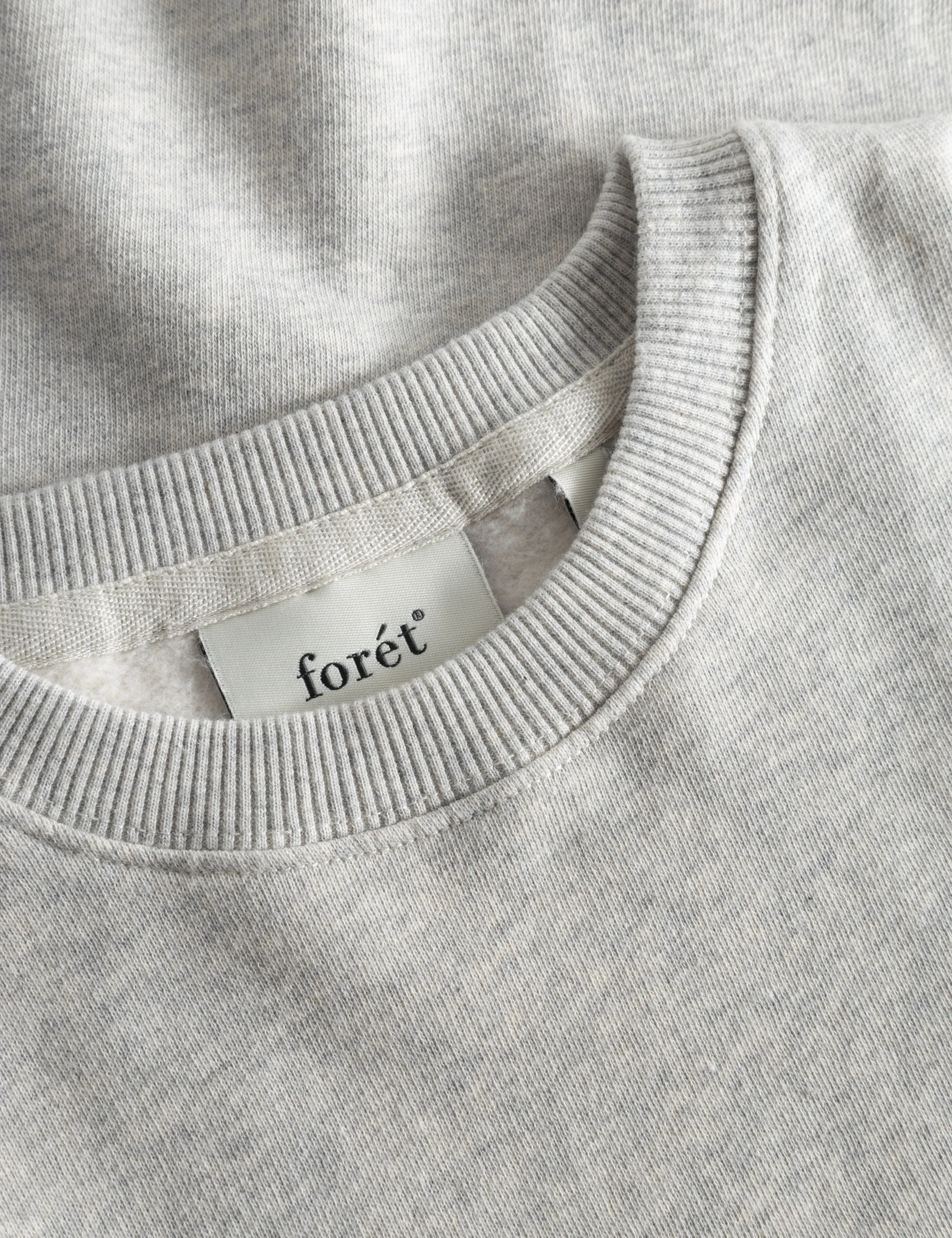 OCEAN SWEATSHIRT - SNOW MELANGÉ/GREEN sold by Foret product image thumbnail 4