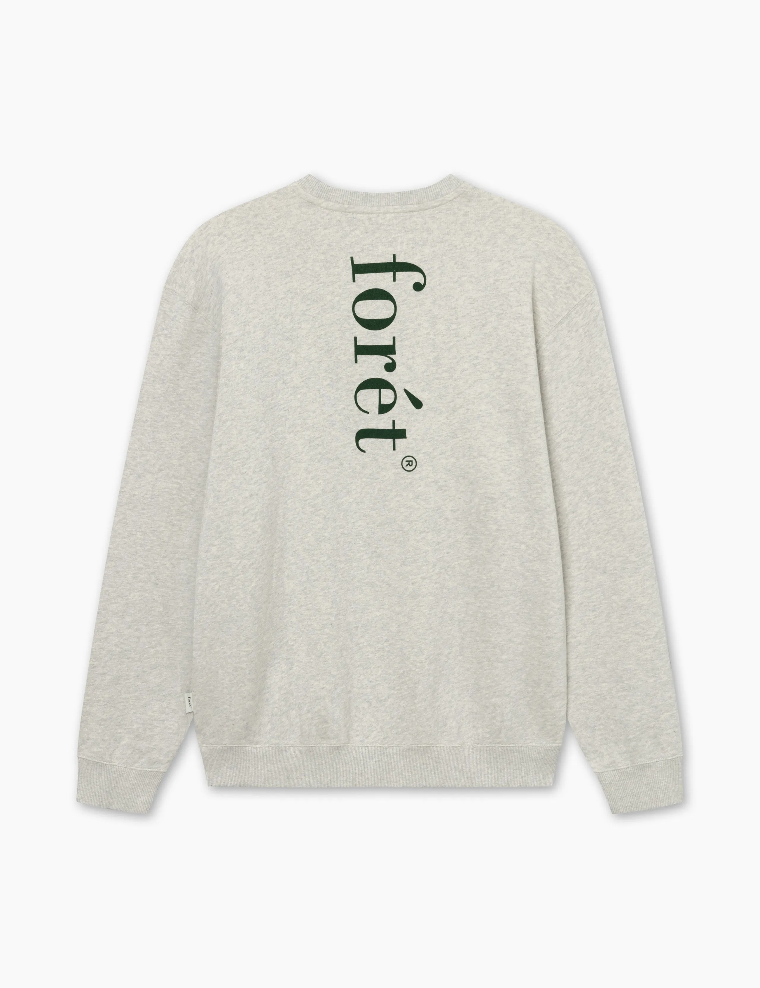 OCEAN SWEATSHIRT - SNOW MELANGÉ/GREEN sold by Foret product image thumbnail 2