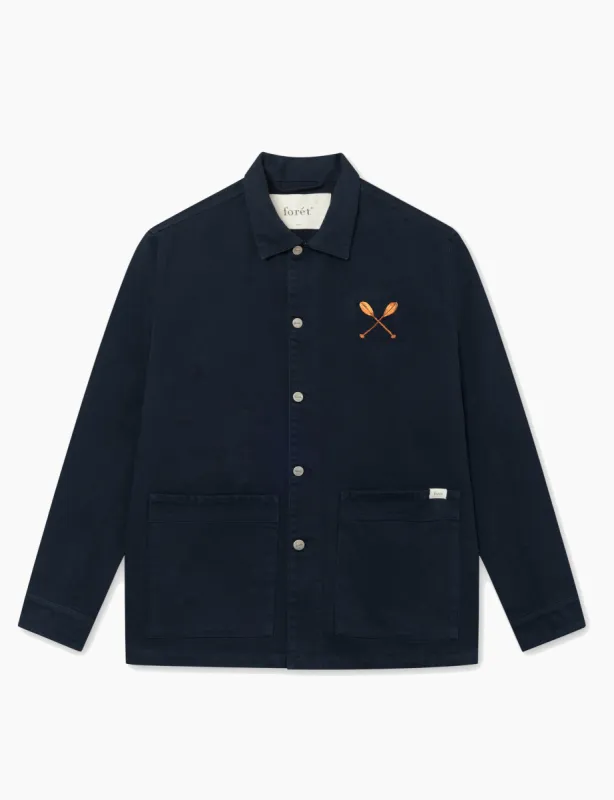 NOWHERE OVERSHIRT - NAVY made by Foret