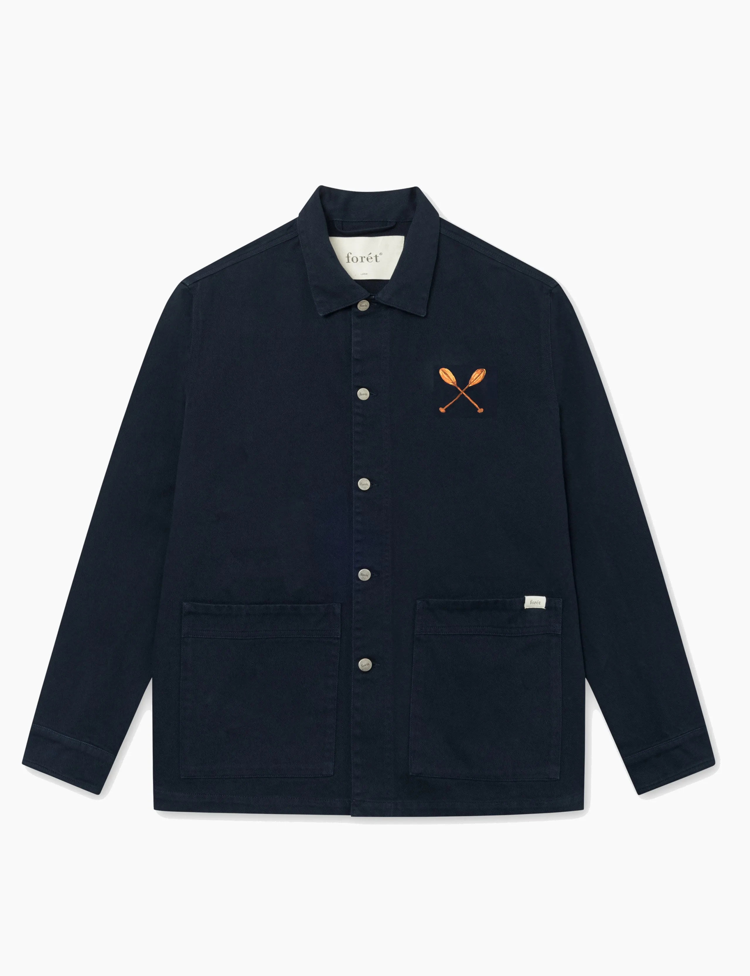 NOWHERE OVERSHIRT - NAVY sold by Foret
