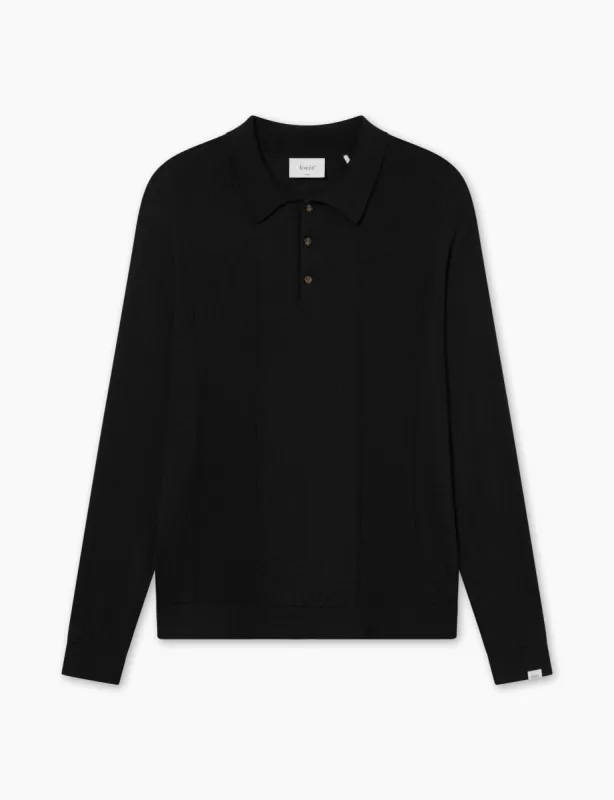 ASTERN LONGSLEEVE KNIT - BLACK sold by Foret