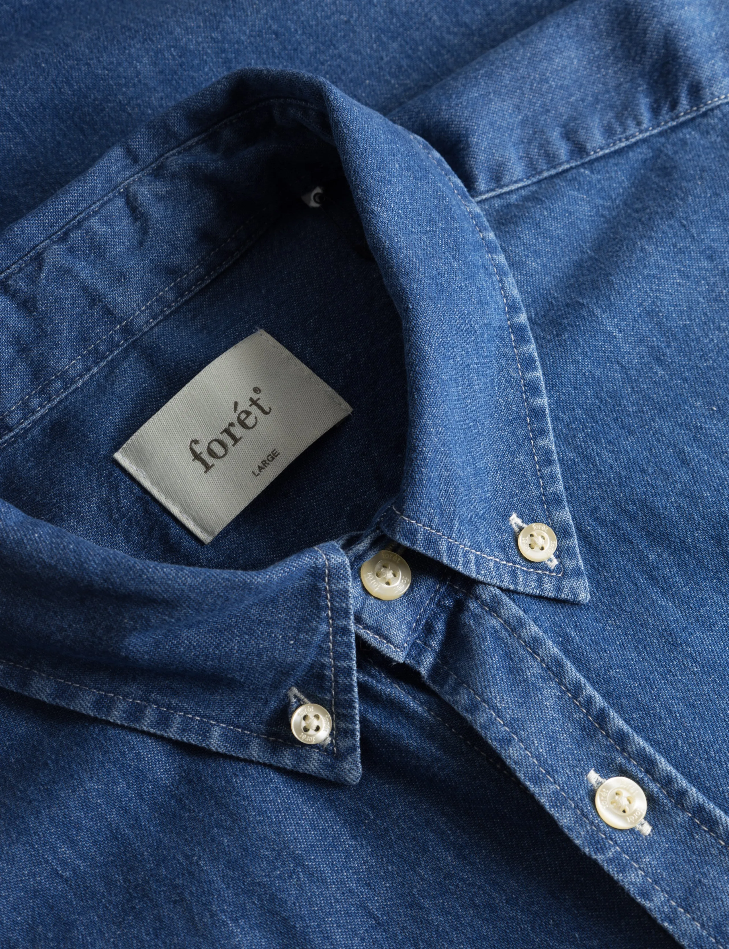 LIFE SHIRT - CHAMBRAY sold by Foret product image thumbnail 3