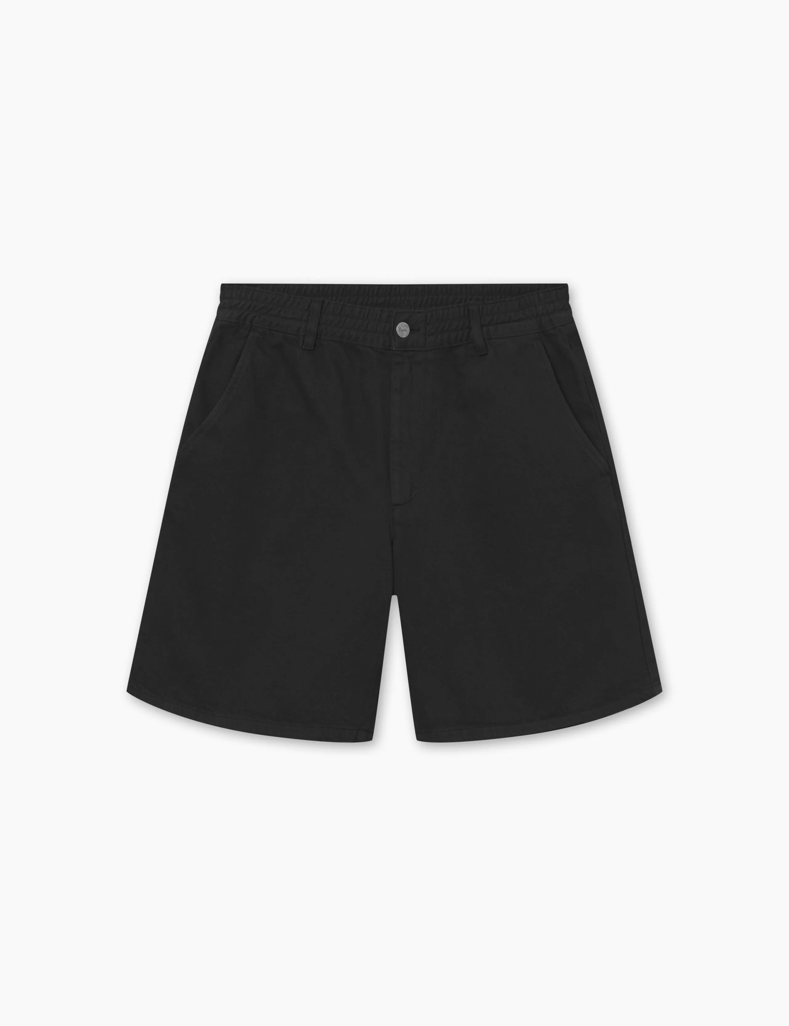 CLAY TWILL SHORTS - BLACK sold by Foret