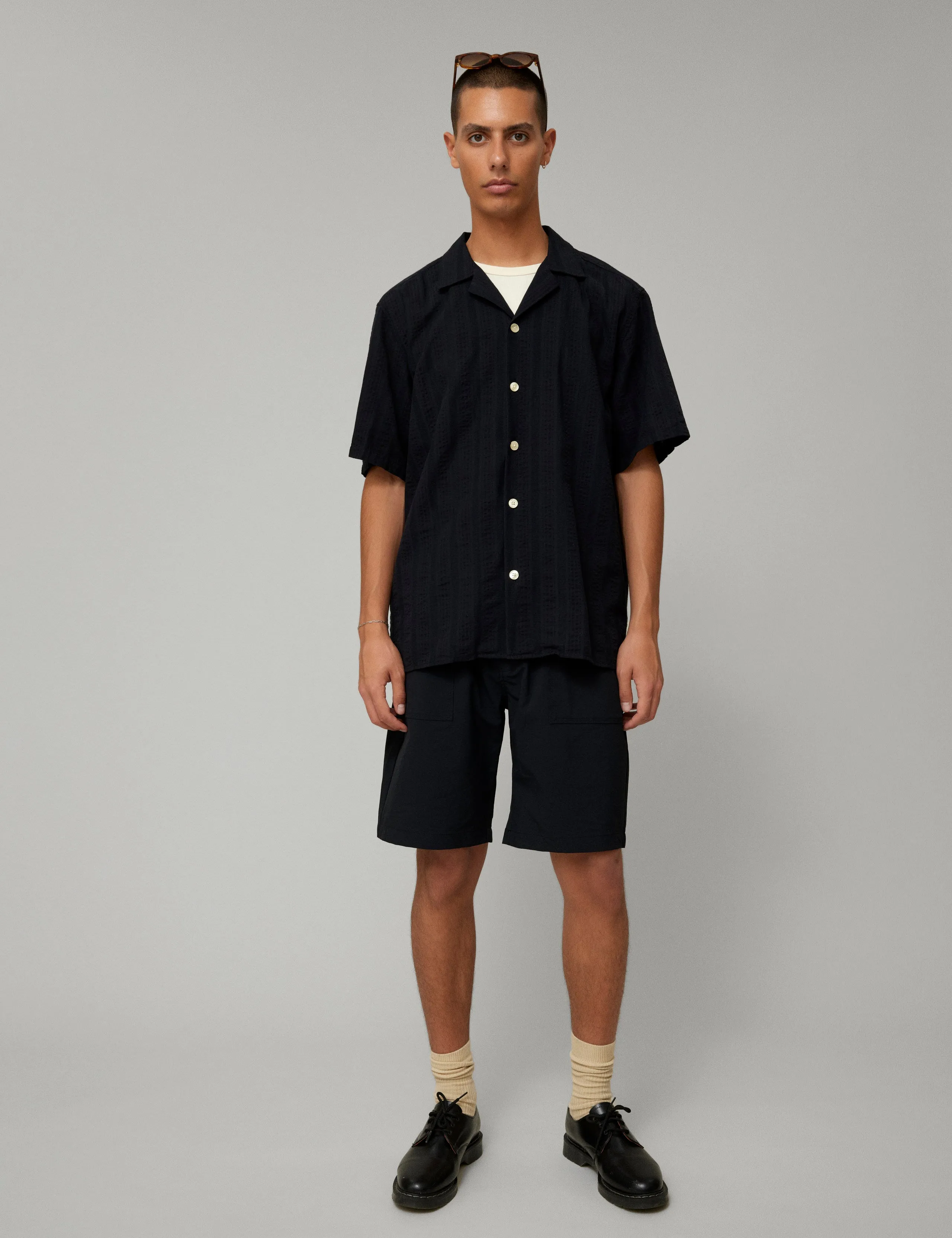 CLAY TWILL SHORTS - BLACK sold by Foret product image thumbnail 2