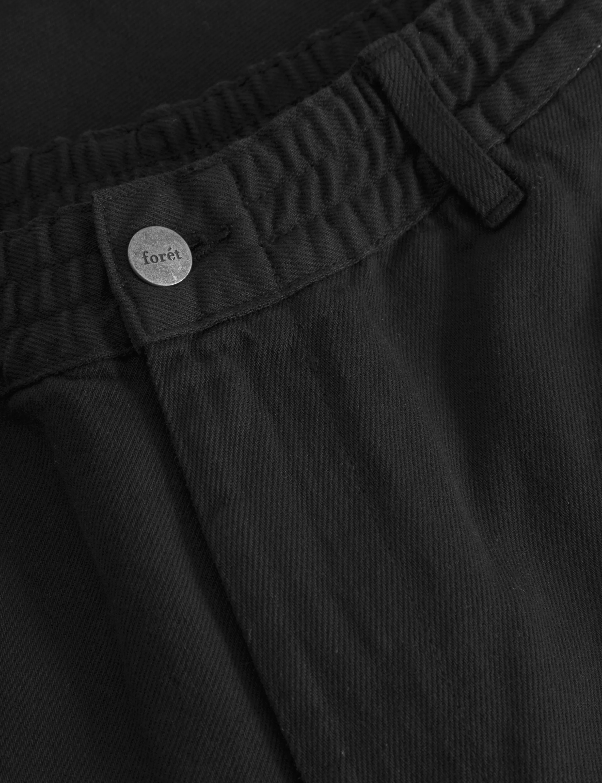 CLAY TWILL SHORTS - BLACK sold by Foret product image thumbnail 3