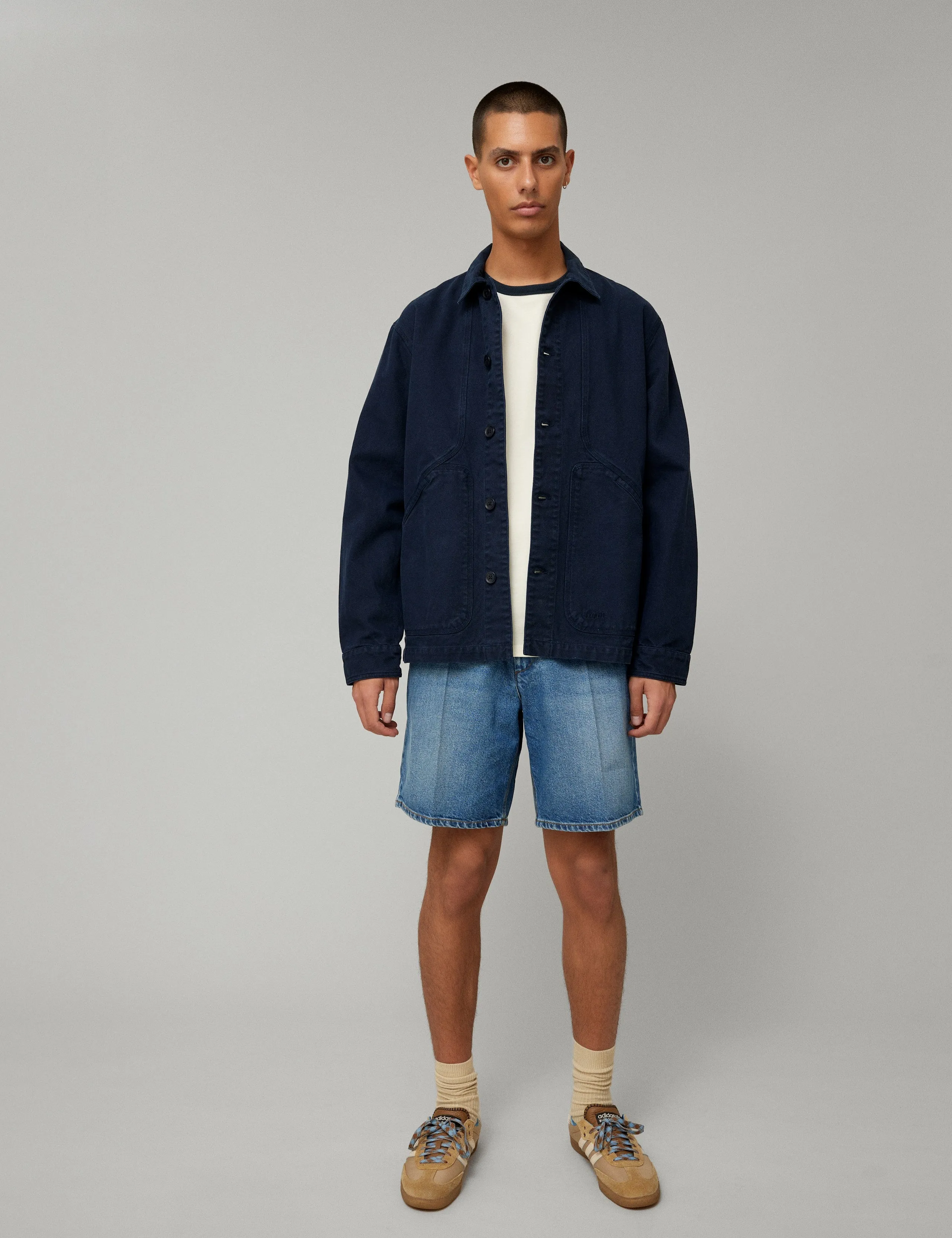 CLAY CREASED DENIM SHORTS - VINTAGE BLUE sold by Foret product image thumbnail 4