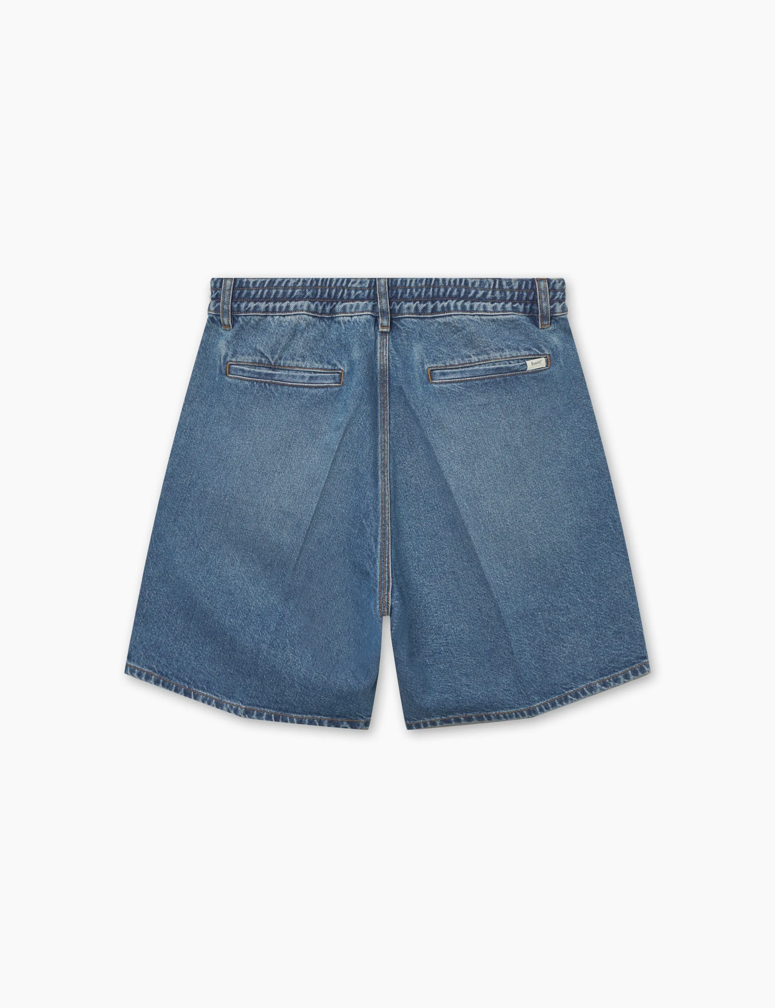 CLAY CREASED DENIM SHORTS - VINTAGE BLUE sold by Foret product image thumbnail 3