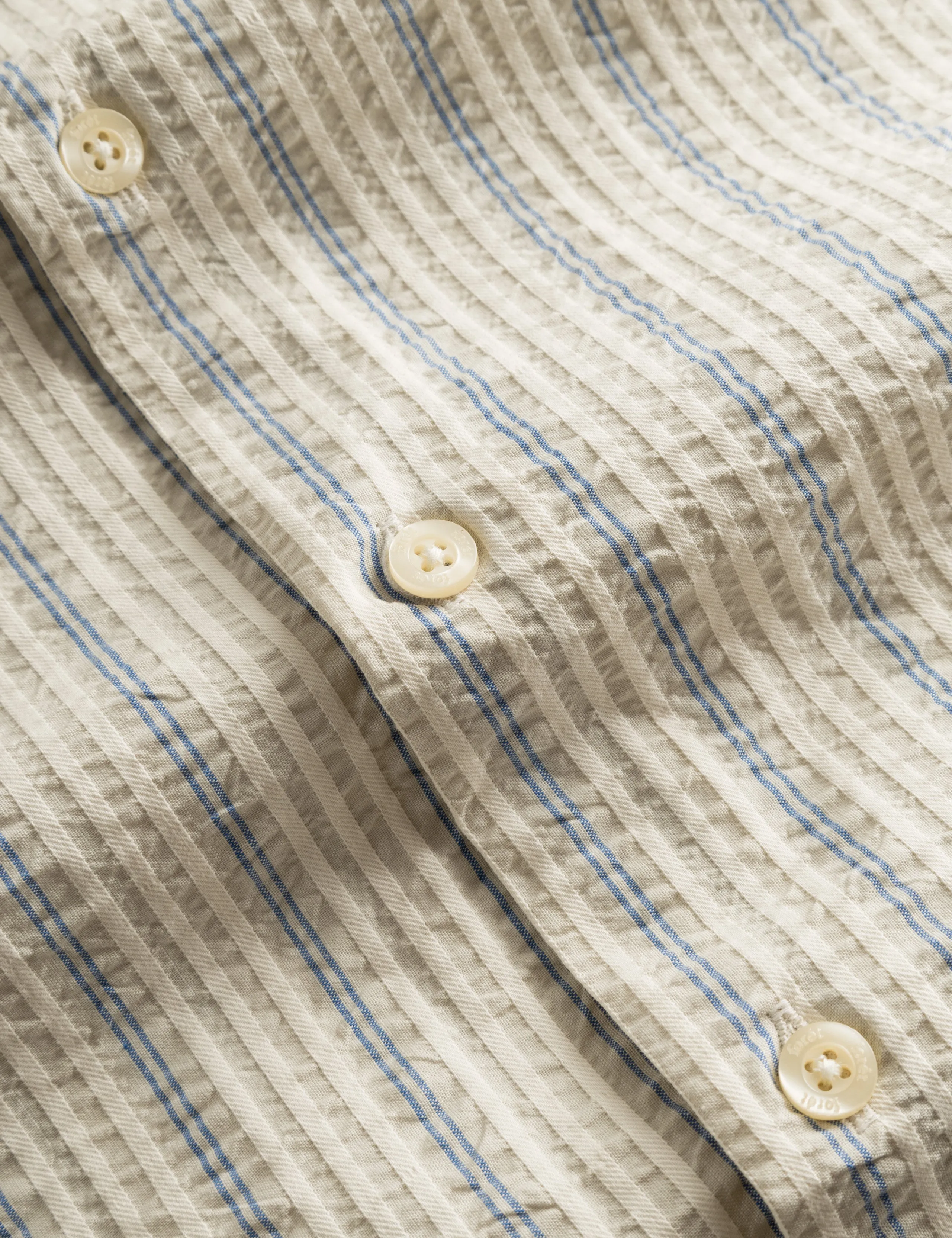CREST DOVE SHIRT - BLUE STRIPE sold by Foret product image thumbnail 4
