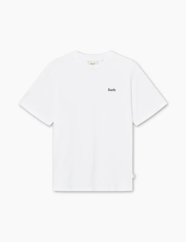 OAK T-SHIRT - WHITE/BLACK sold by Foret