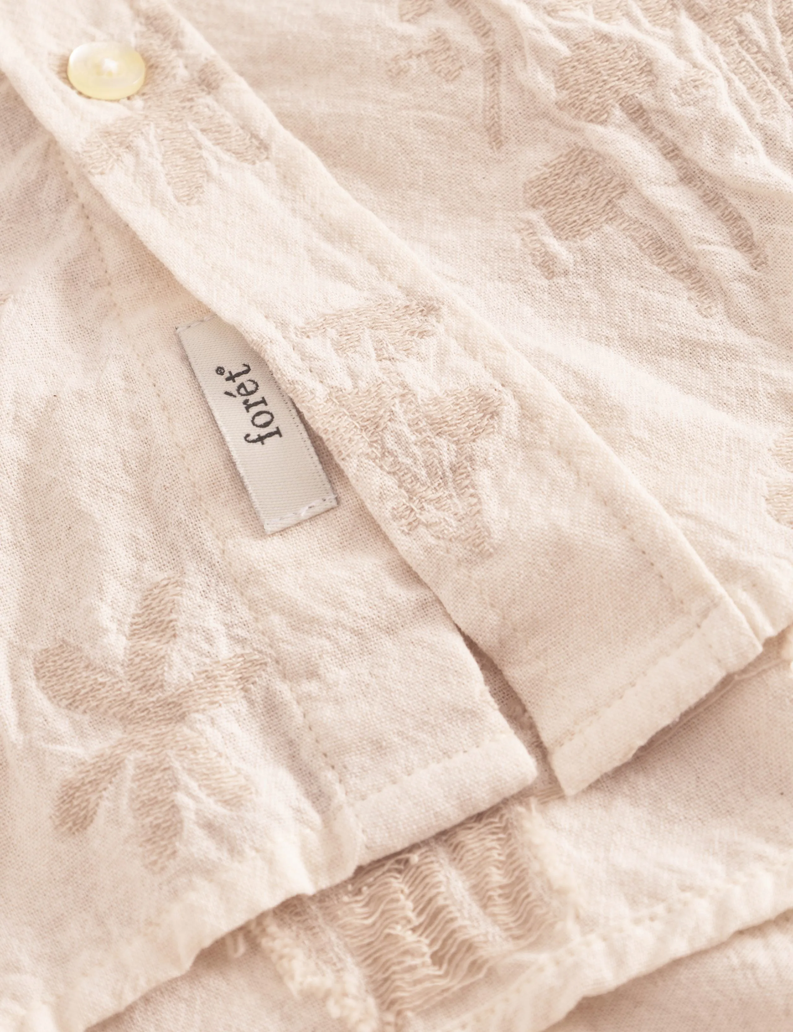 HORNET FLOWER JACQUARD SHIRT - CLOUD sold by Foret product image thumbnail 4