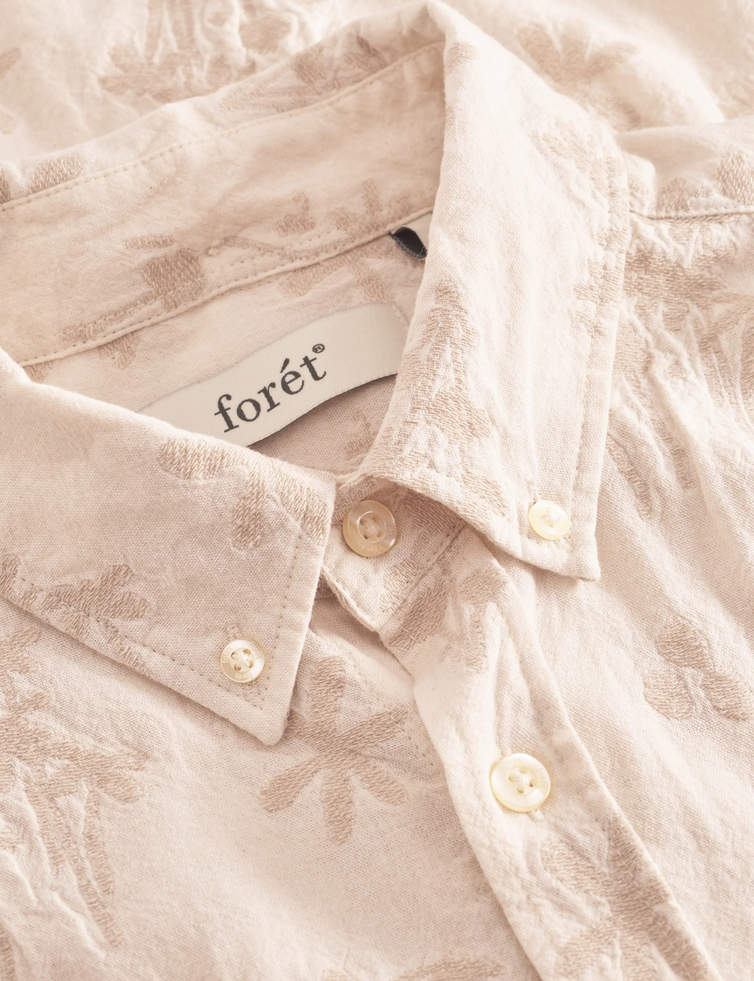 HORNET FLOWER JACQUARD SHIRT - CLOUD sold by Foret product image thumbnail 5