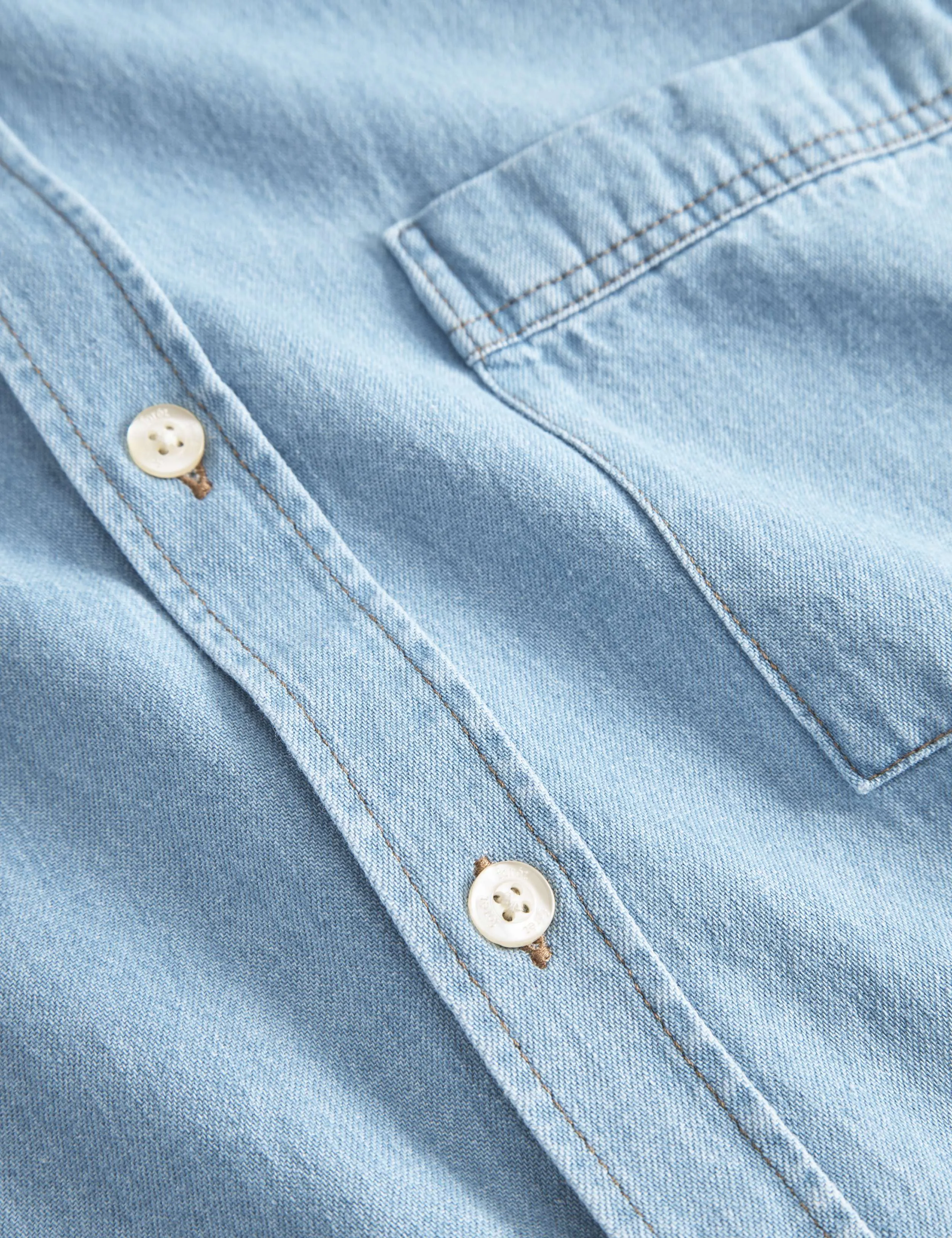 HORNET CHAMBRAY SHIRT - LIGHT CHAMBRAY sold by Foret product image thumbnail 3