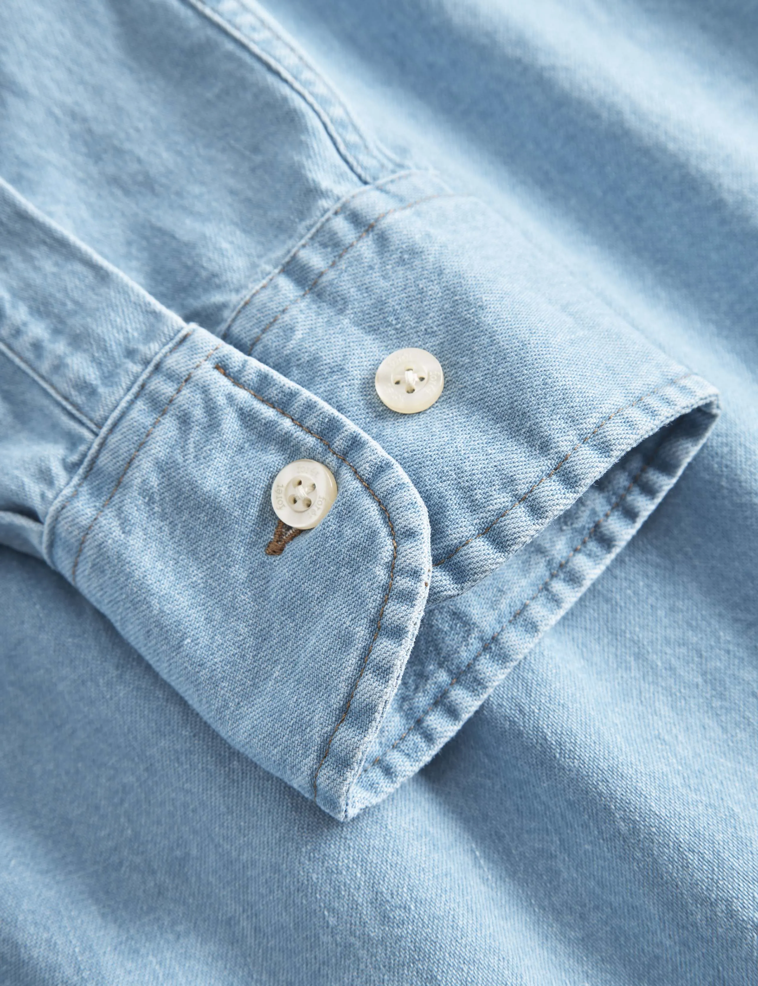 HORNET CHAMBRAY SHIRT - LIGHT CHAMBRAY sold by Foret product image thumbnail 5