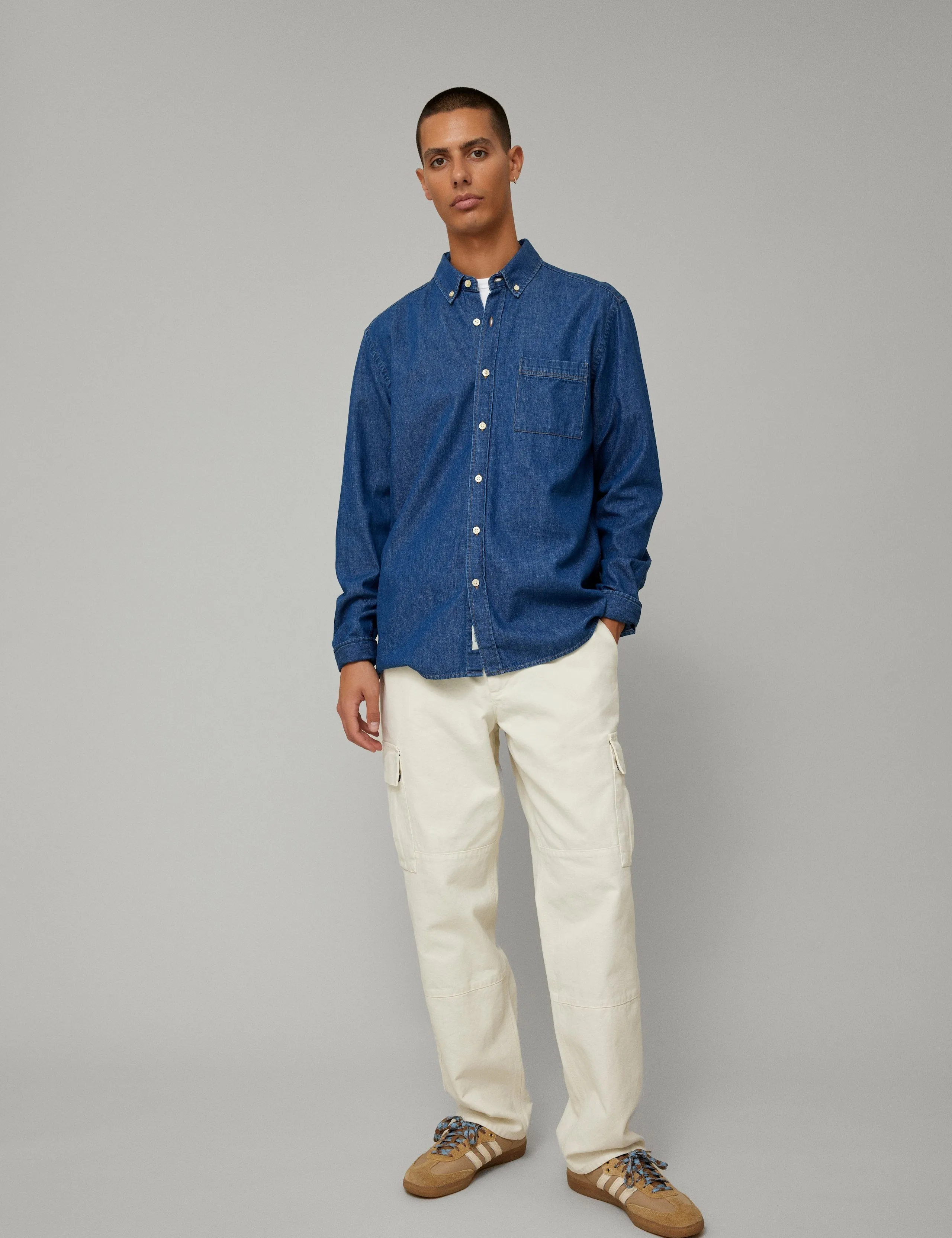 HORNET CHAMBRAY SHIRT - DARK CHAMBRAY sold by Foret product image thumbnail 2