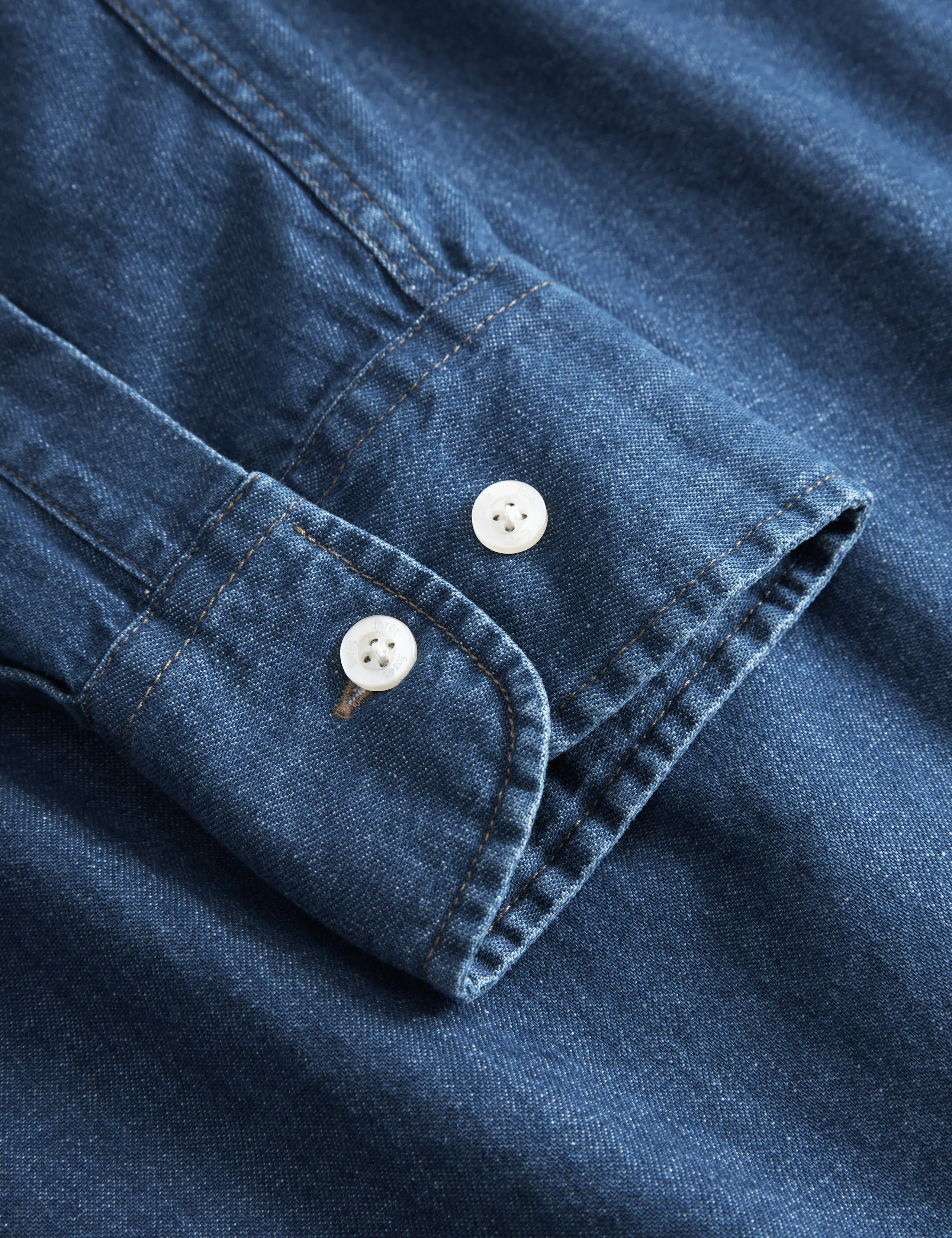 HORNET CHAMBRAY SHIRT - DARK CHAMBRAY sold by Foret product image thumbnail 5