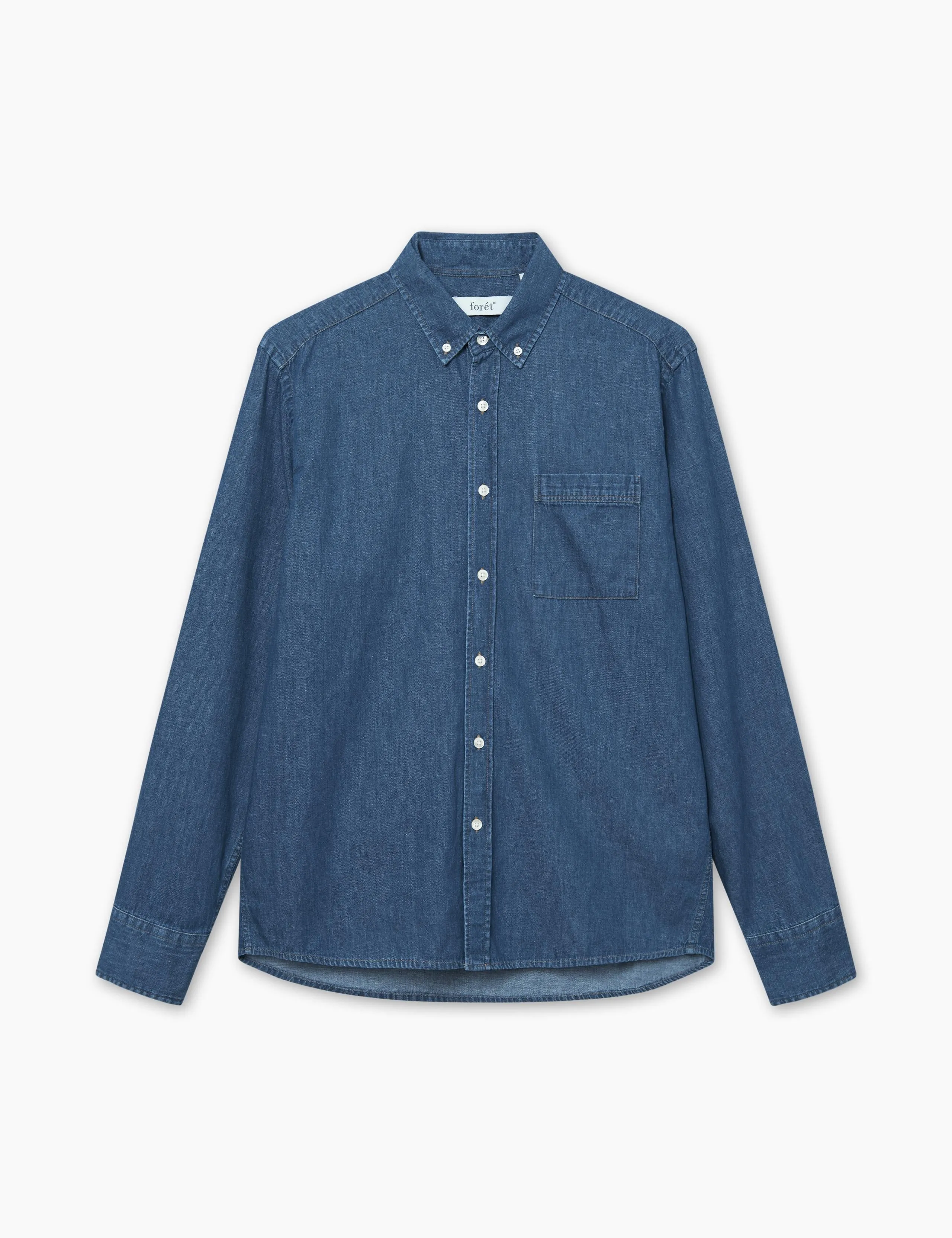HORNET CHAMBRAY SHIRT - DARK CHAMBRAY sold by Foret
