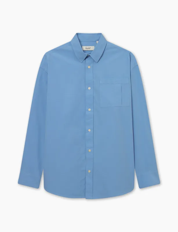 ROSE POPLIN SHIRT - LIGHT BLUE sold by Foret