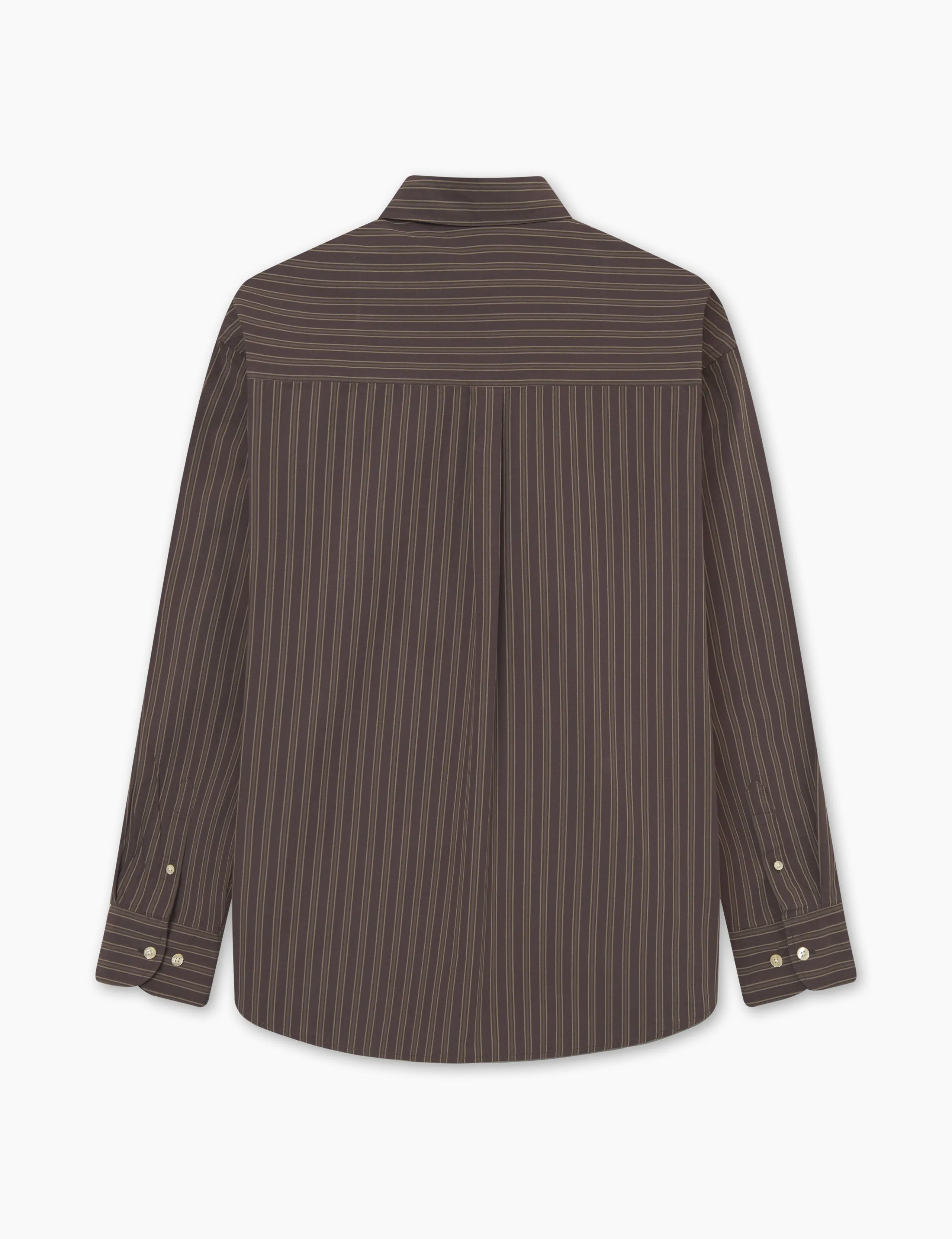 ROSE POPLIN SHIRT - BROWN STRIPE sold by Foret product image thumbnail 2