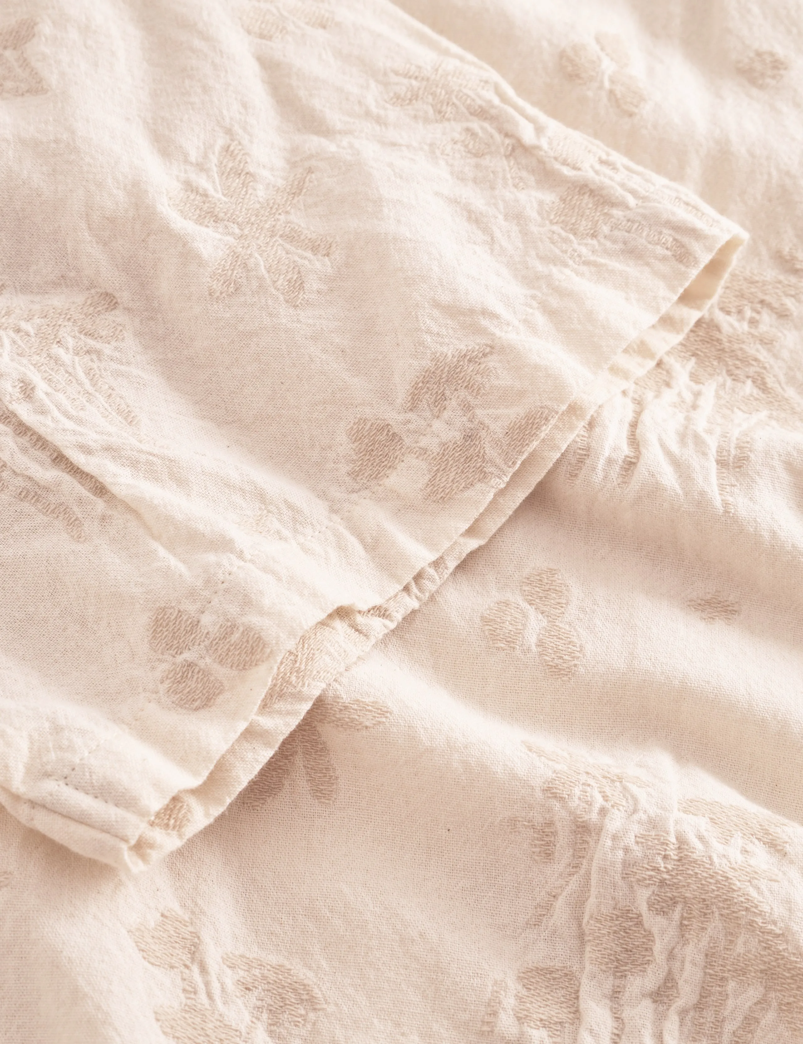 PEER FLOWER JACQUARD SS SHIRT - CLOUD sold by Foret product image thumbnail 5