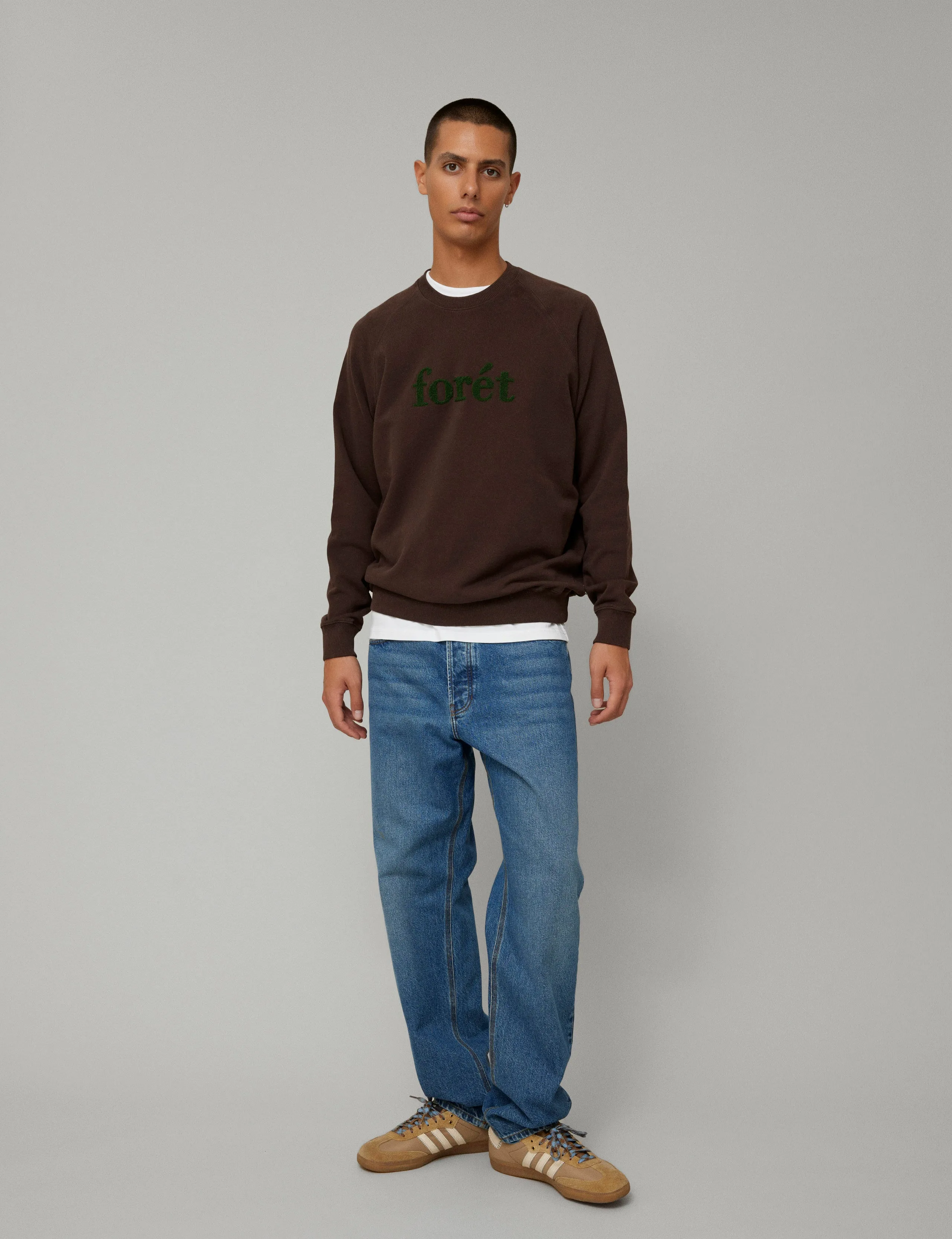 SPRUCE SWEATSHIRT - DARK BROWN/GREEN sold by Foret product image thumbnail 2