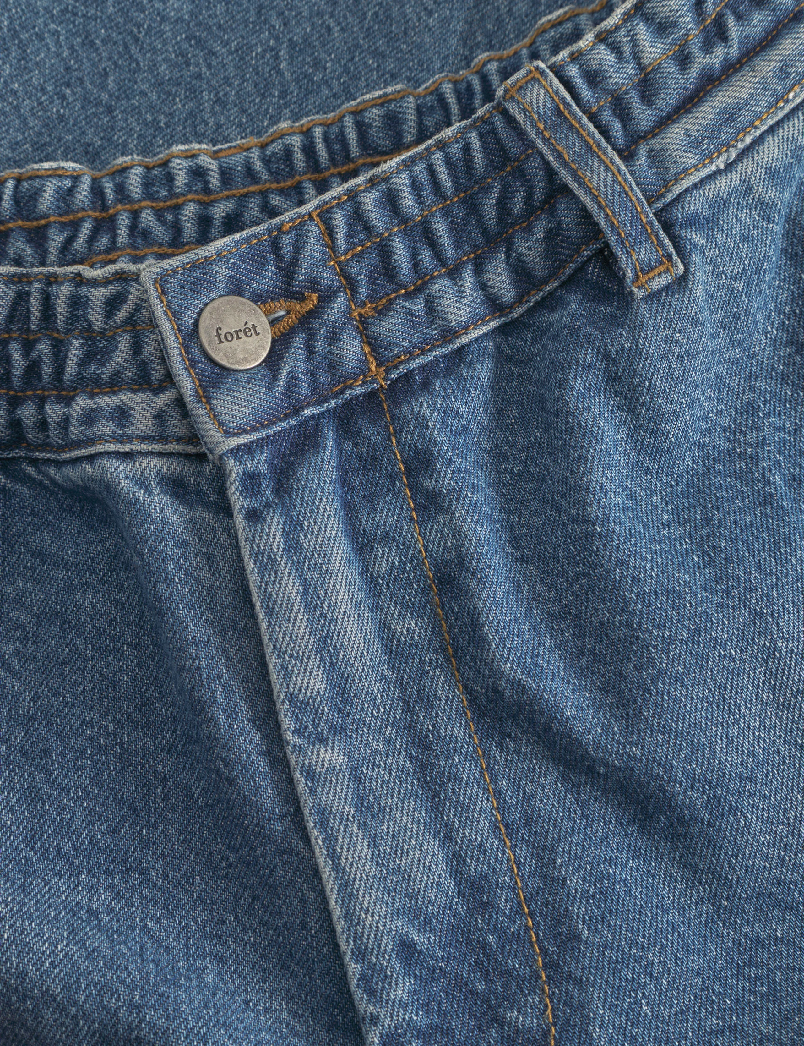 CLAY CREASED DENIM PANTS - VINTAGE BLUE sold by Foret product image thumbnail 4
