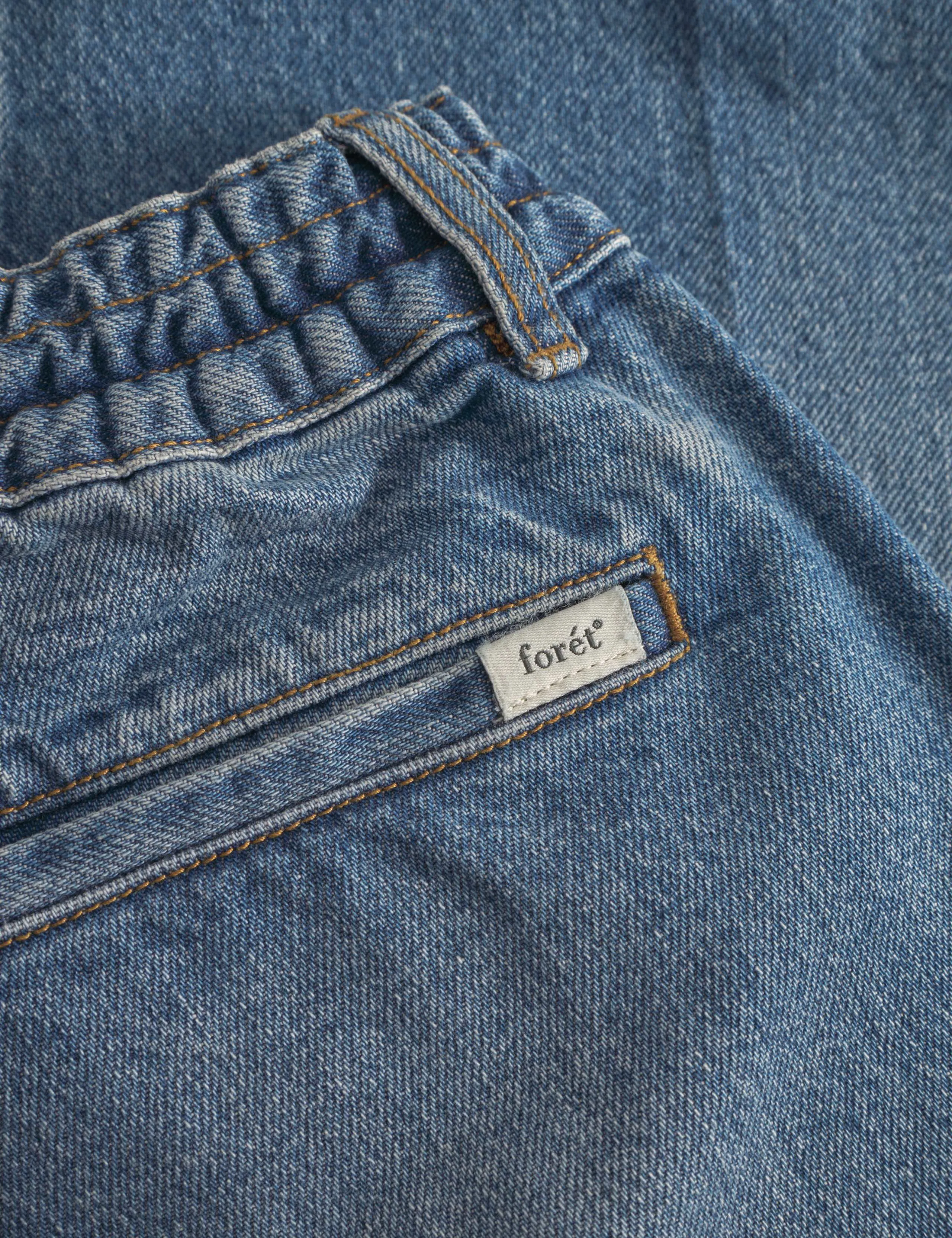 CLAY CREASED DENIM PANTS - VINTAGE BLUE sold by Foret product image thumbnail 5