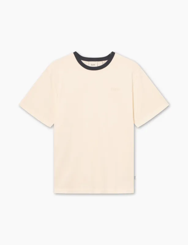 HONEY T-SHIRT - CLOUD/NAVY sold by Foret