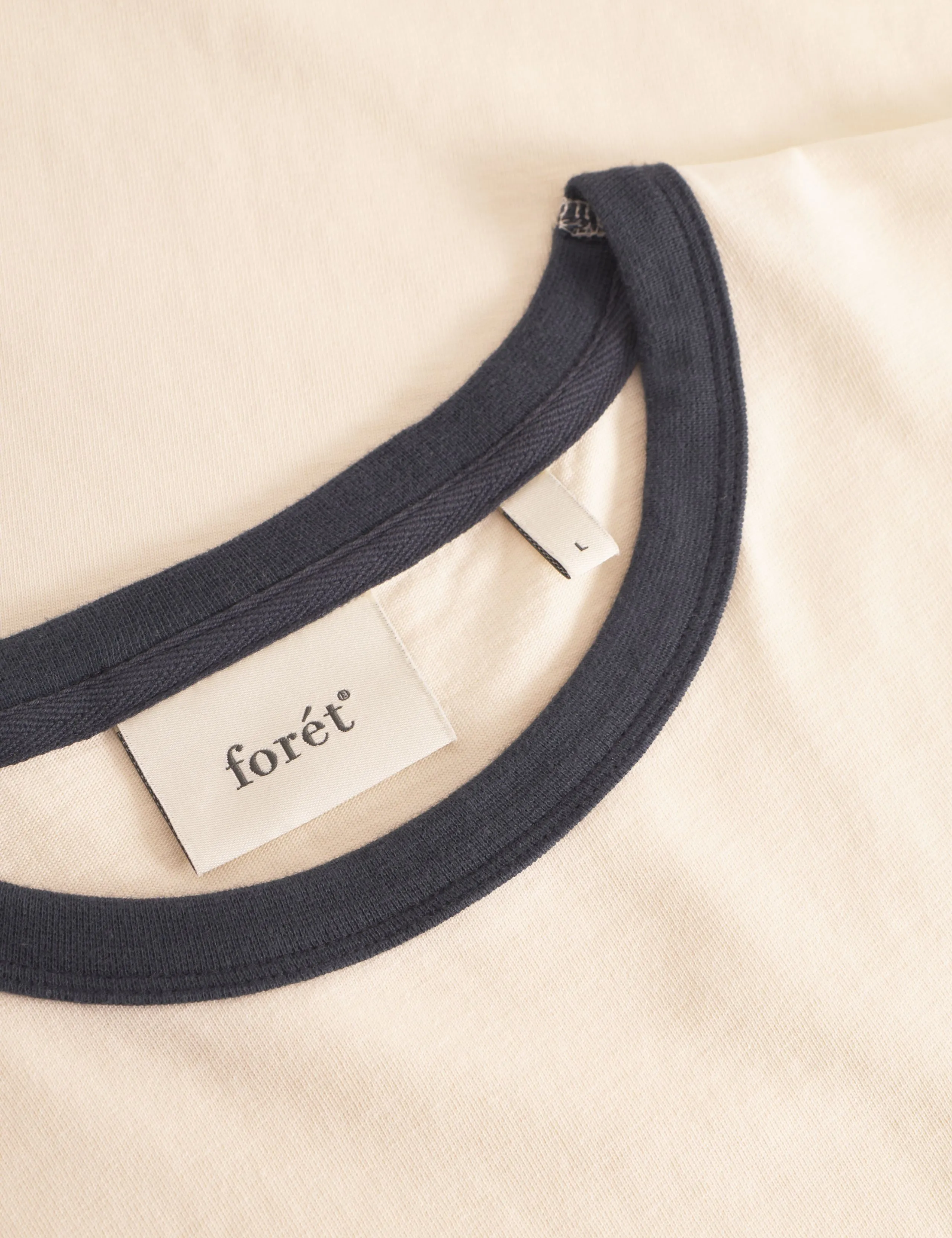 HONEY T-SHIRT - CLOUD/NAVY sold by Foret product image thumbnail 5
