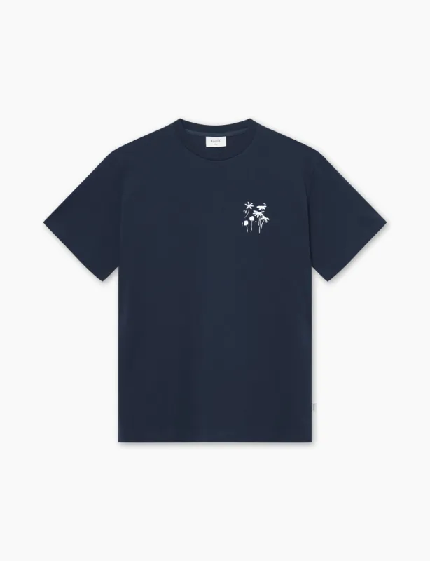 FLORA T-SHIRT - NAVY sold by Foret