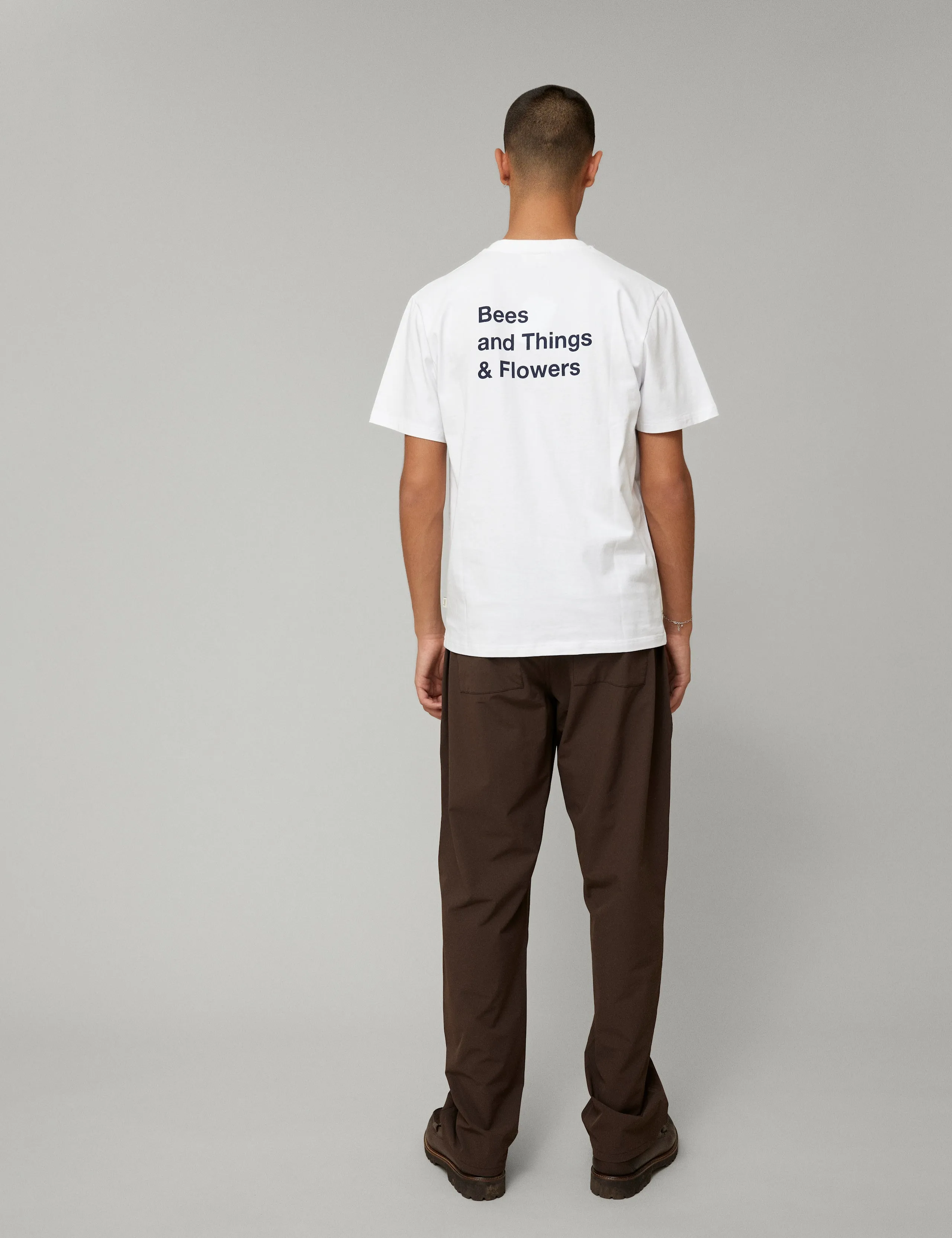 FARM T-SHIRT - WHITE/NAVY sold by Foret product image thumbnail 3
