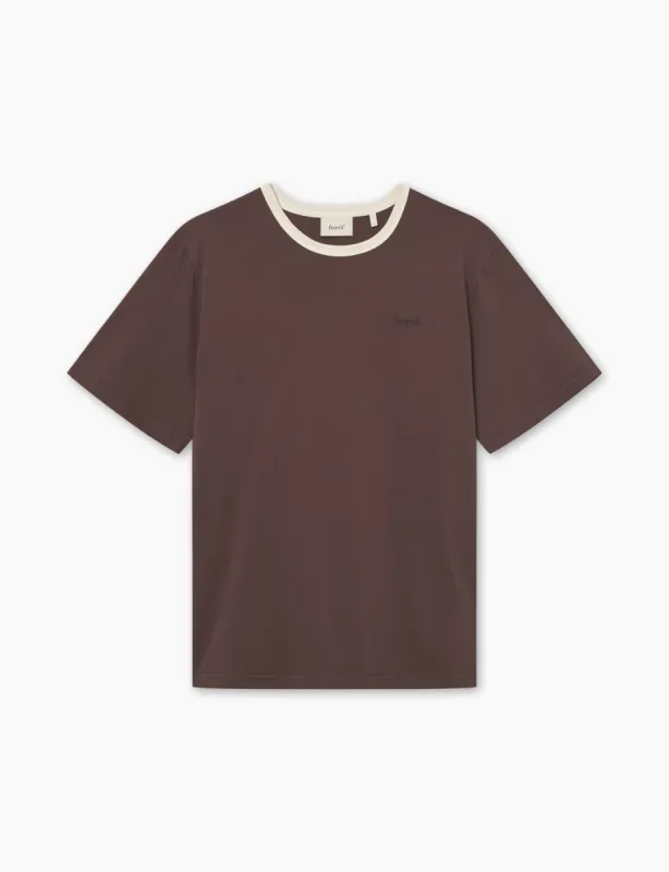 HONEY T-SHIRT - DARK BROWN/CLOUD sold by Foret