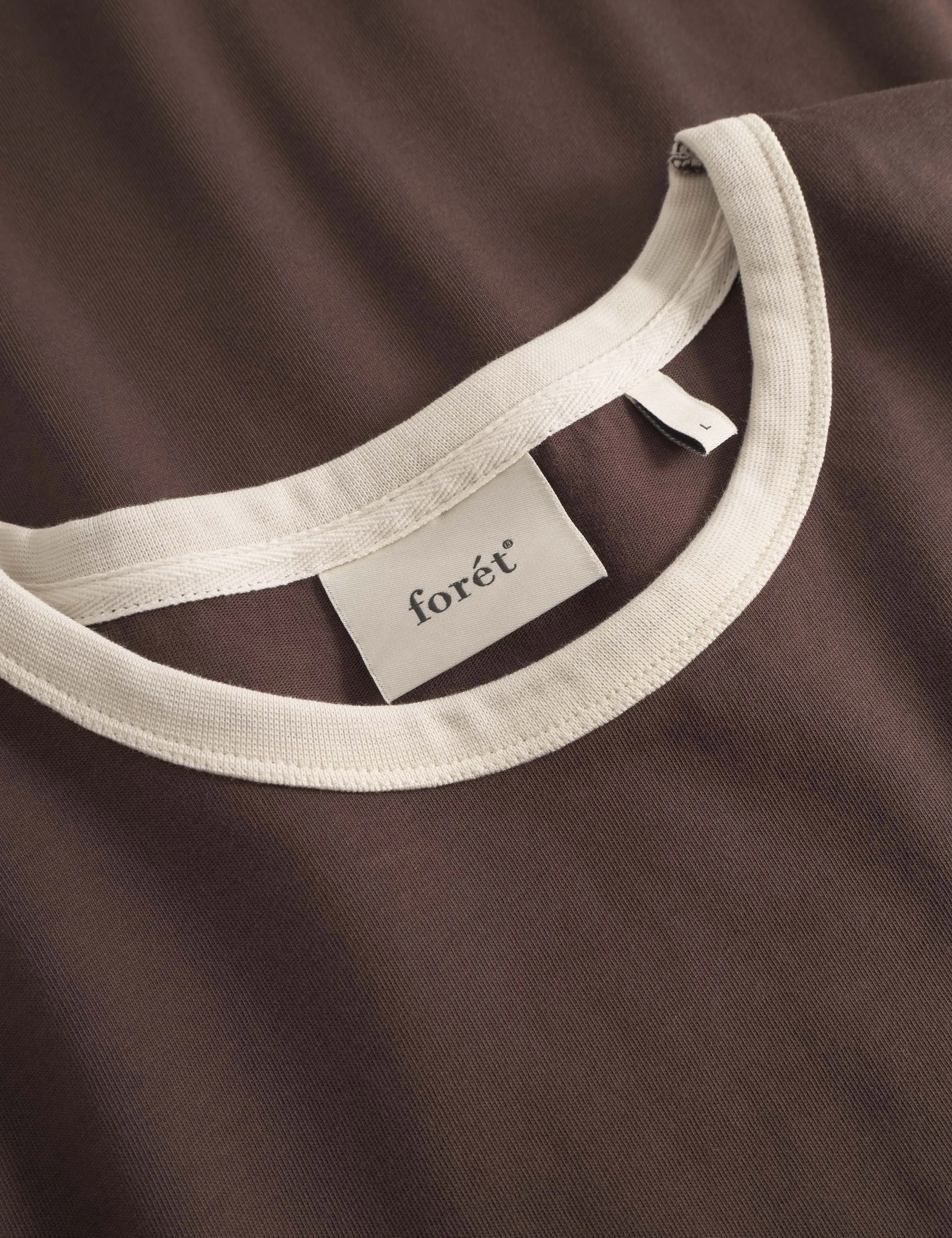 HONEY T-SHIRT - DARK BROWN/CLOUD sold by Foret product image thumbnail 2