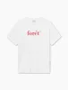 AMBER T-SHIRT - WHITE/RED sold by Foret