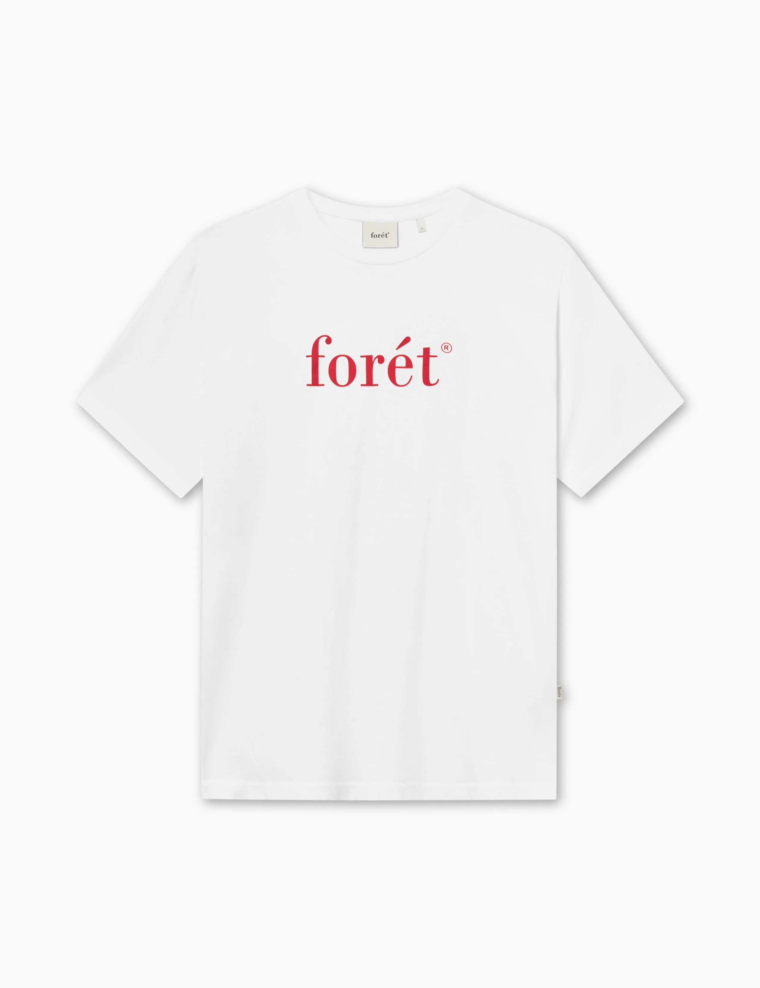 AMBER T-SHIRT - WHITE/RED sold by Foret
