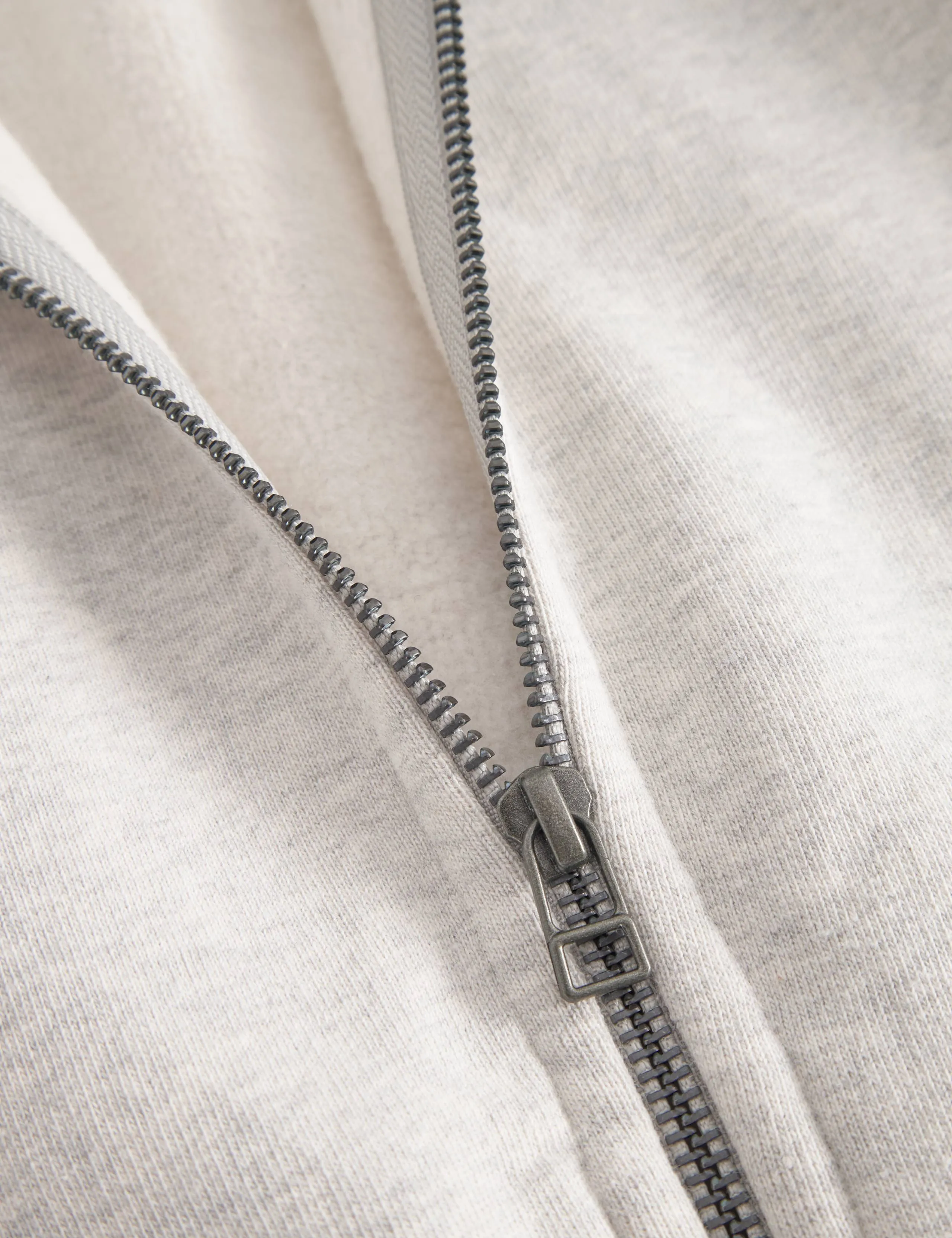NOON ZIP HOODIE - SNOW MELANGE sold by Foret product image thumbnail 4