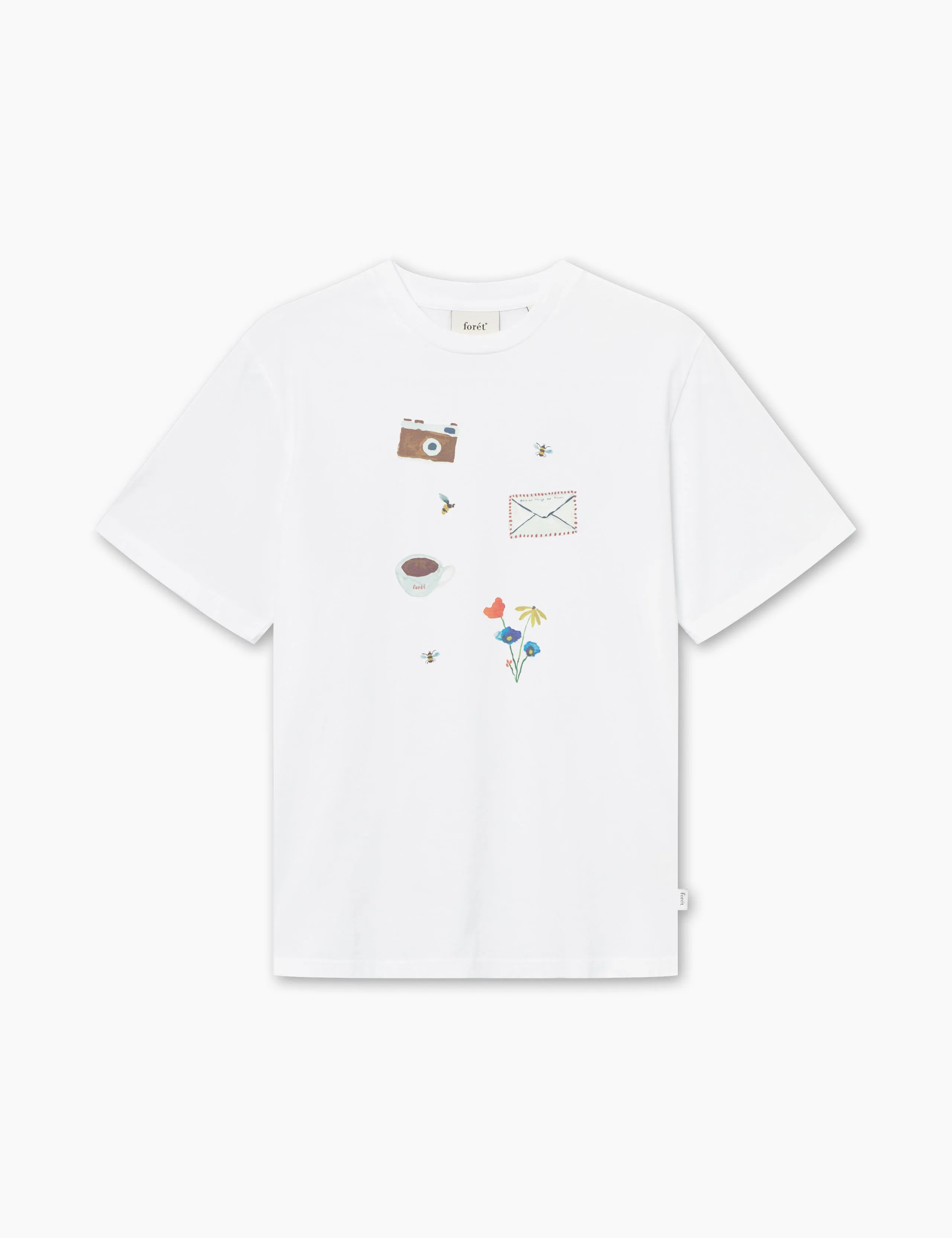 THINGS T-SHIRT - WHITE sold by Foret