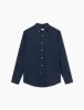 BUSH SEERSUCKER SHIRT - NAVY sold by Foret