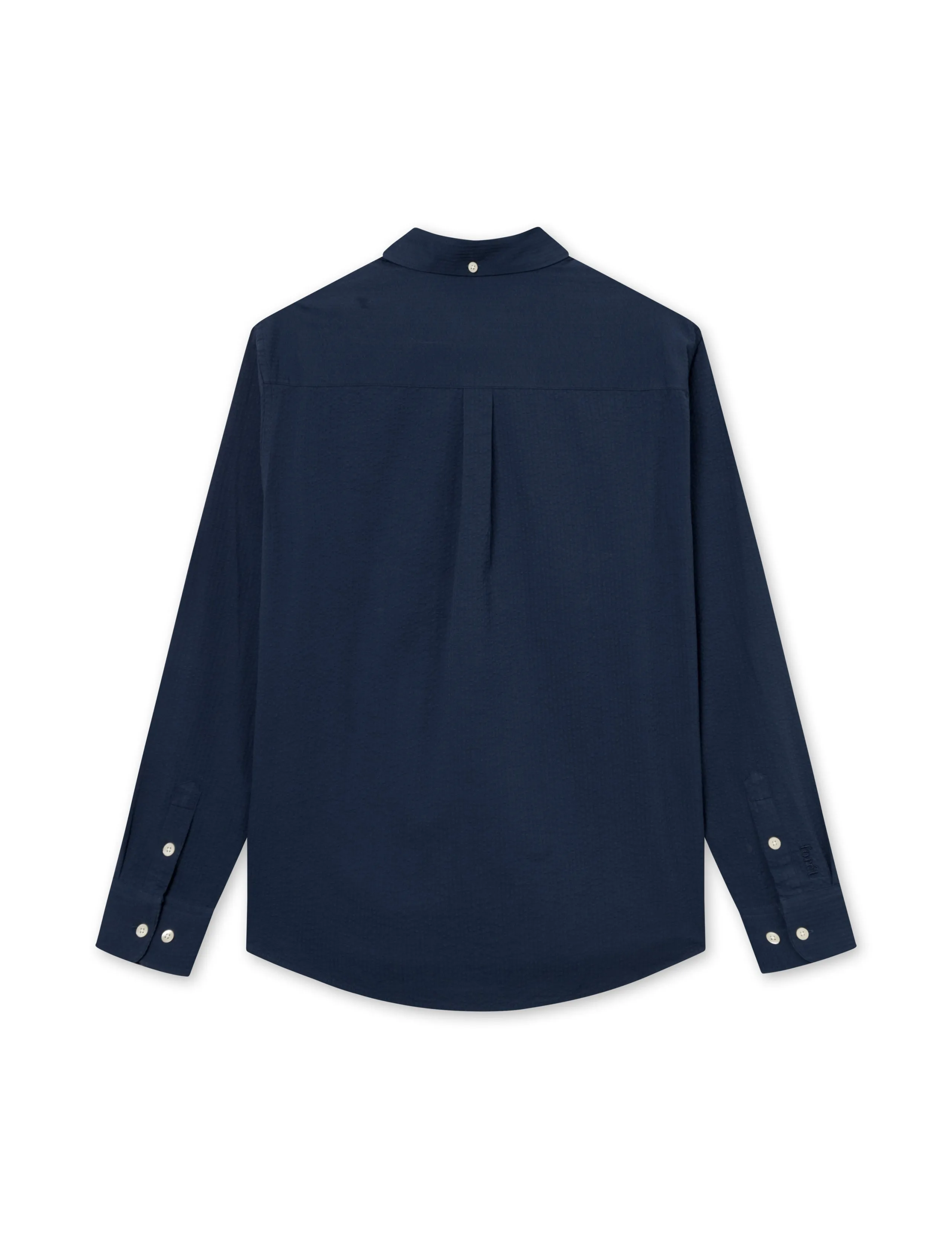 BUSH SEERSUCKER SHIRT - NAVY sold by Foret product image thumbnail 3
