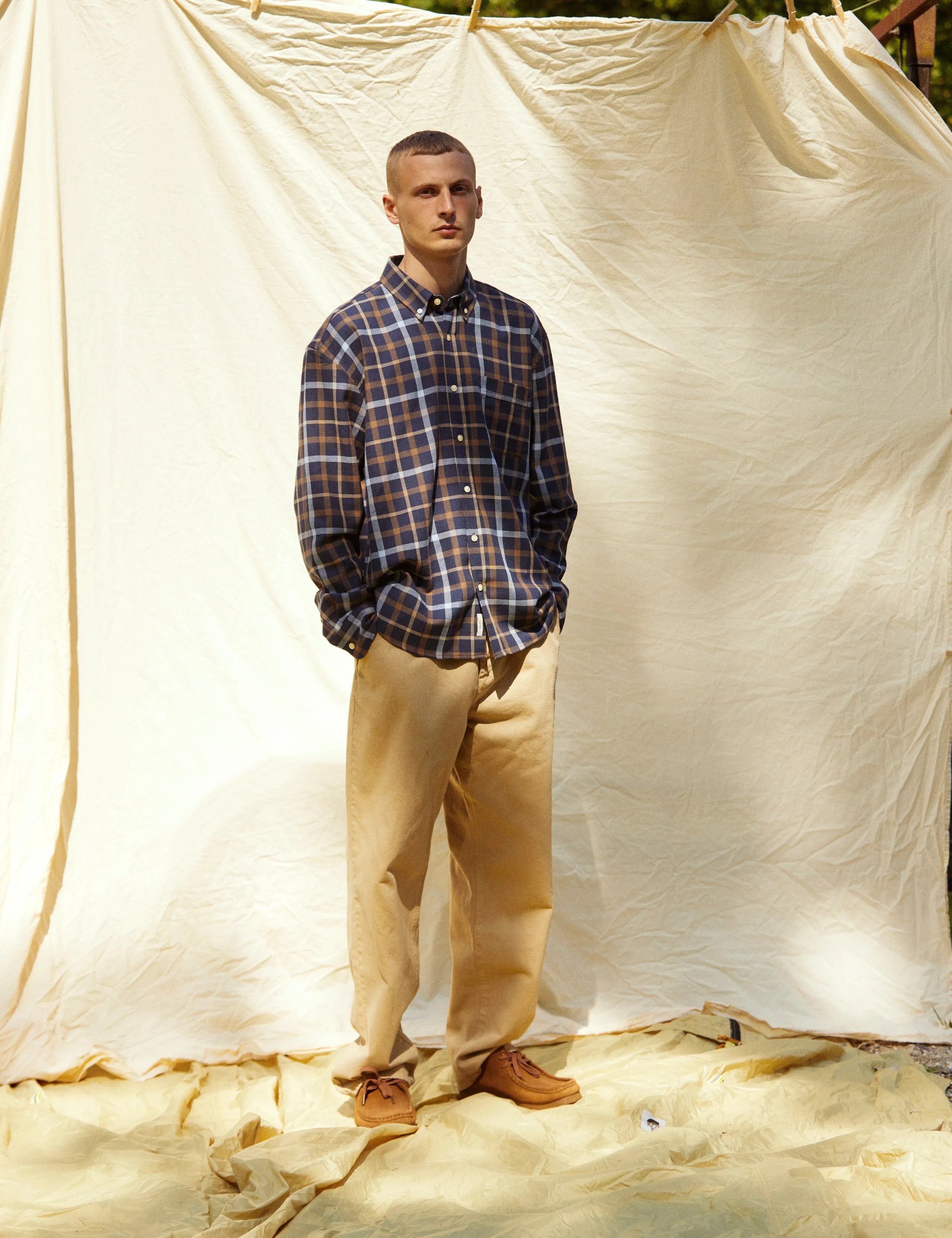 GRIP CHECK SHIRT - NAVY CHECK sold by Foret product image thumbnail 2