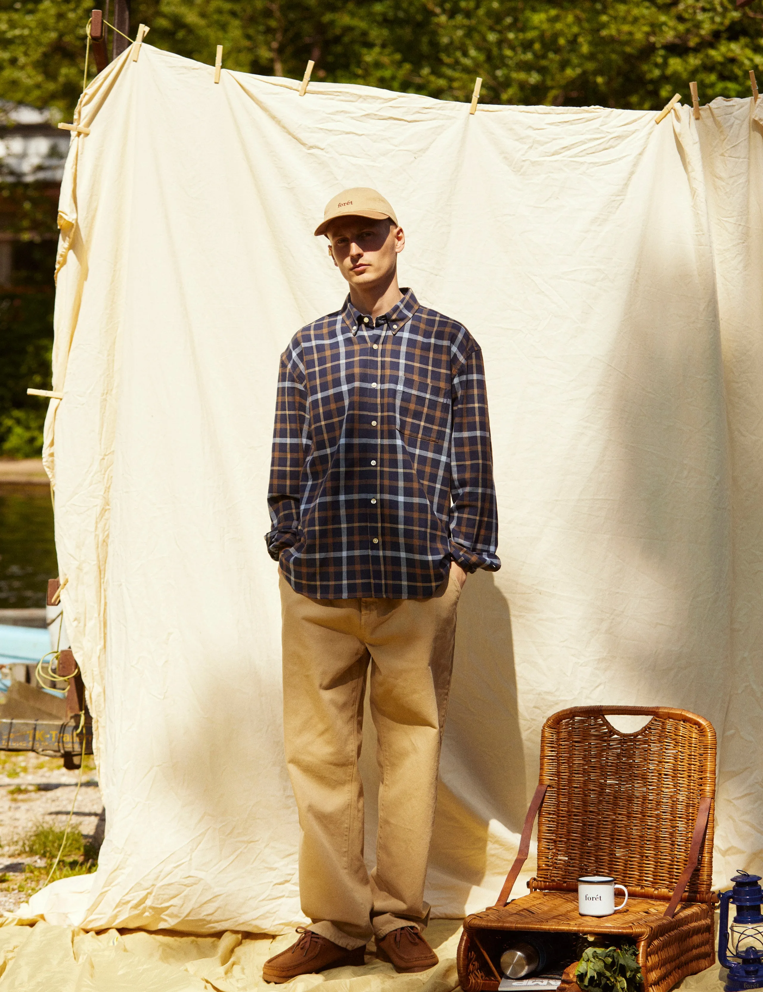 GRIP CHECK SHIRT - NAVY CHECK sold by Foret product image thumbnail 5