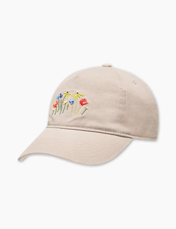 BOTANIC WASHED CAP - KHAKI sold by Foret