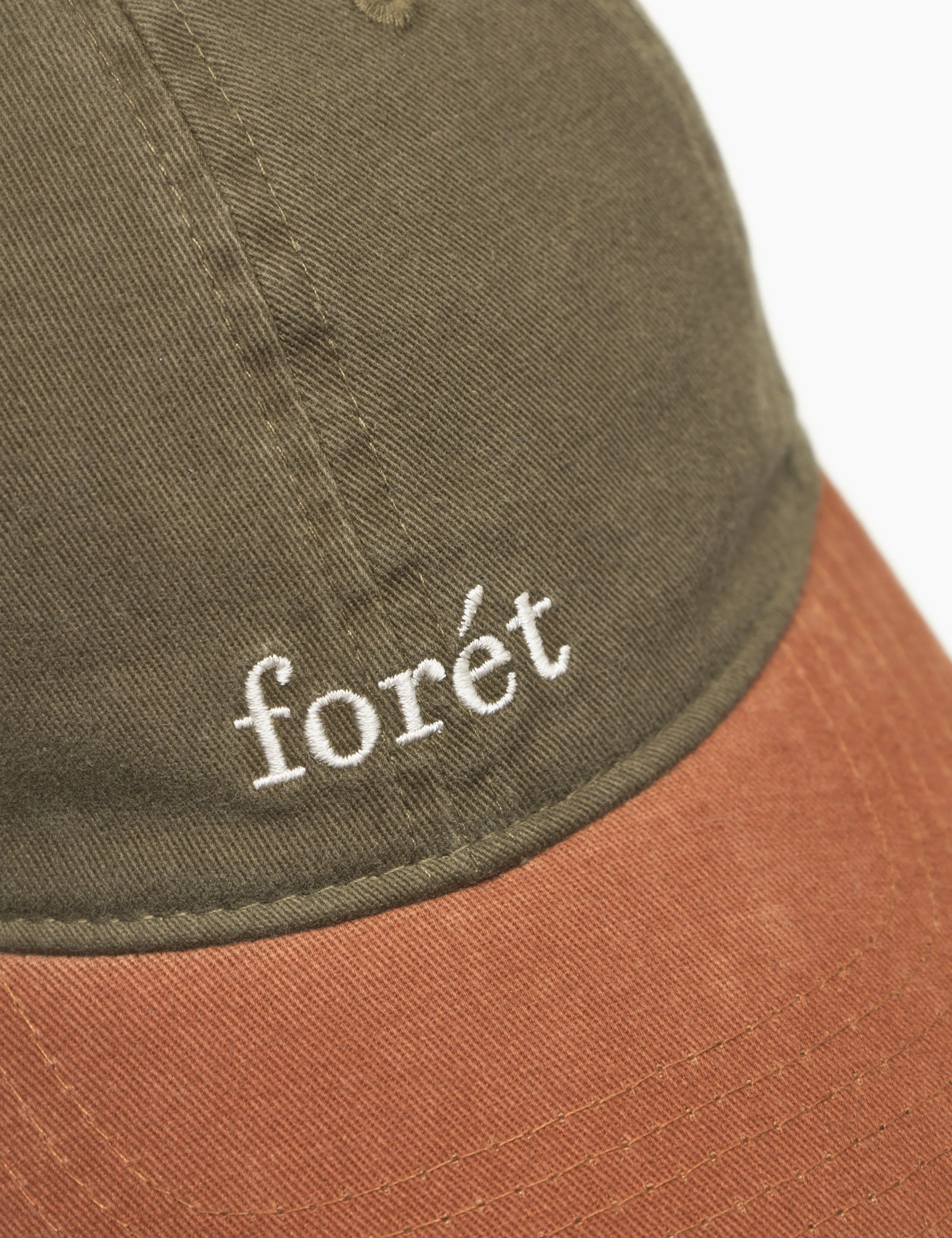 HAWK WASHED 2-TONE CAP - ARMY/BROWN sold by Foret product image thumbnail 4